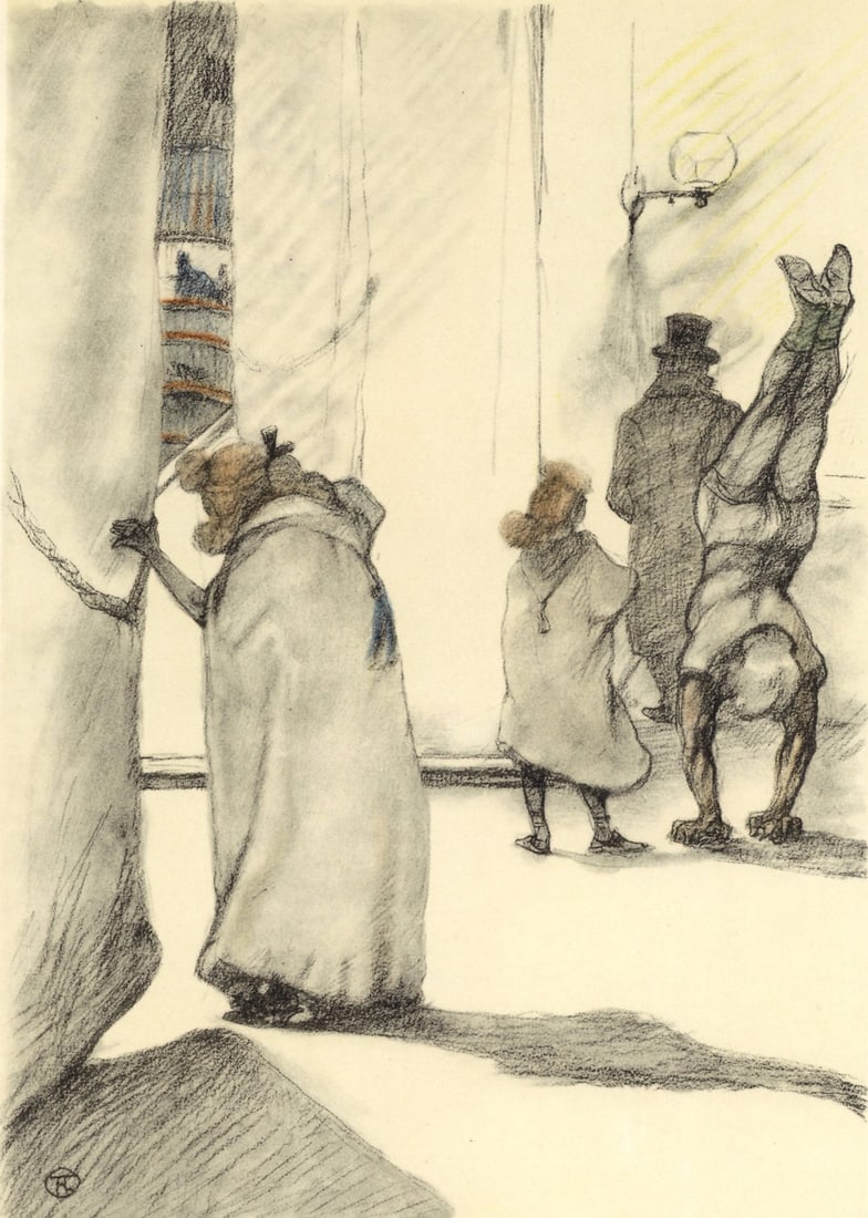 Lithograph - Henri de Toulouse-Lautrec - Dans les coulisses - The Circus by Toulouse-Lautrec: Lithograph - Henri de Toulouse-Lautrec - Dans les coulisses - The Circus by Toulouse-Lautrec This listing features Lithograph - Henri de Toulouse-Lautrec - Dans les coulisses - The Circus by Toulouse-
