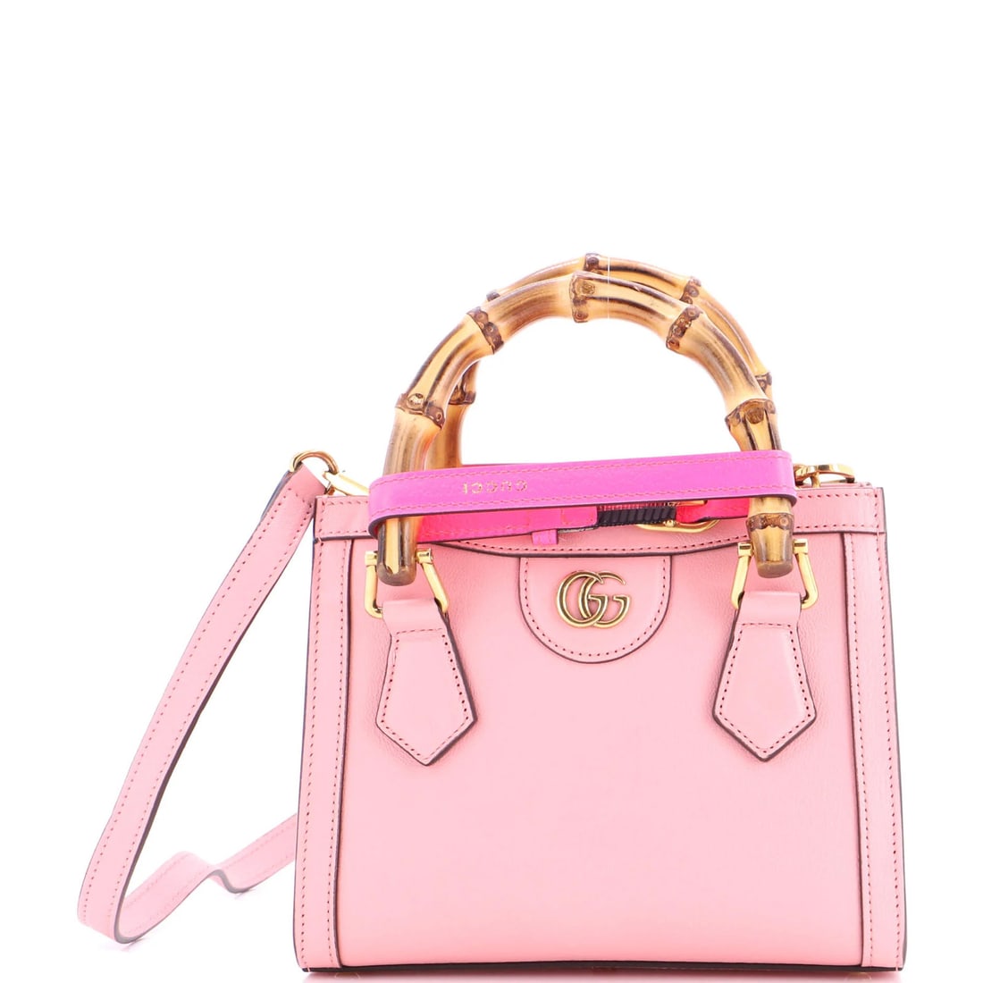 Mini Gucci Diana NM Bamboo Handle Tote Leather (1 of 8)