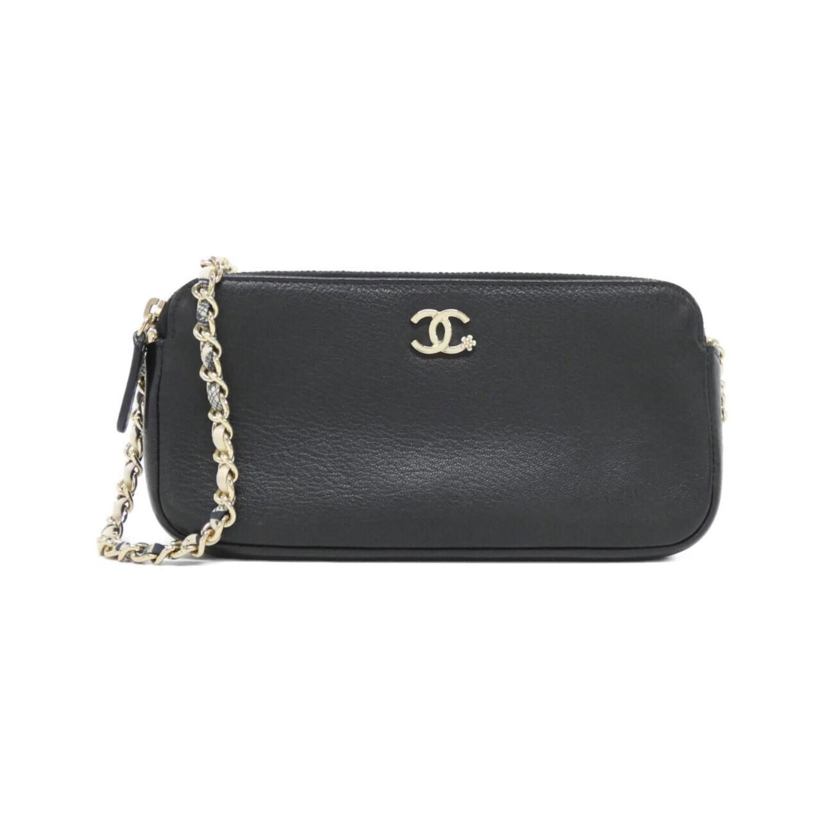 Leather Chanel Chain/ Shoulder Wallet: Leather Chanel Chain/ Shoulder Wallet This listing features Leather Chanel Chain/ Shoulder Wallet. Item specifics are provided below. Item Specifics: Brand: Chanel Type: Chain/Shoulder Wallet Gender: