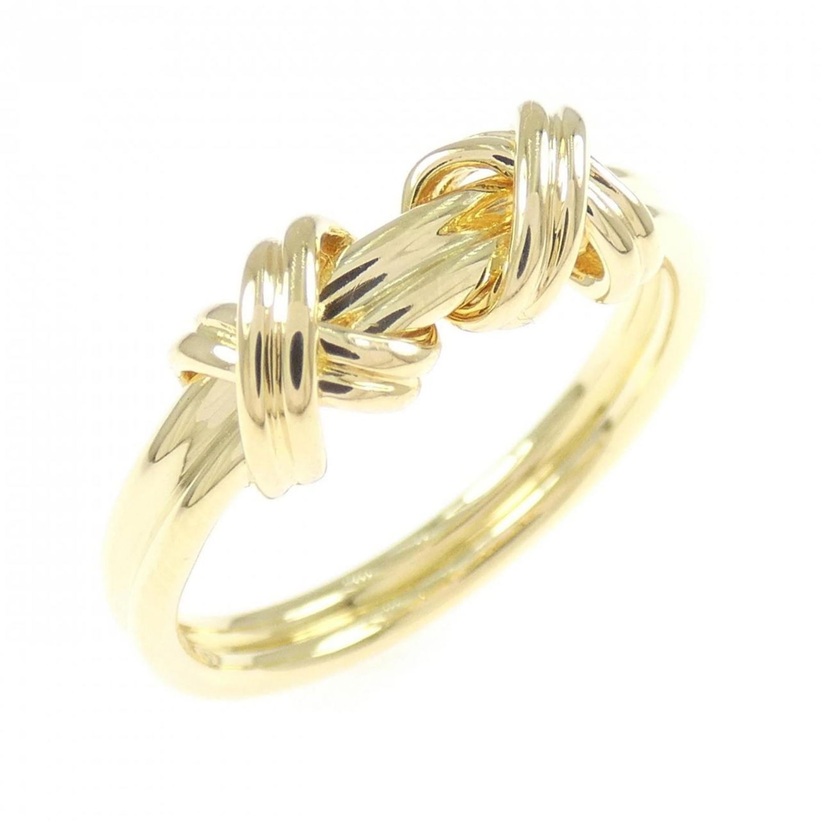 (18K) Tiffany Band Ring Yellow Gold: (18K) Tiffany Band Ring Yellow Gold This listing features (18K) Tiffany Band Ring Yellow Gold. Item specifics are provided below. Item Specifics: Brand: Tiffany Type: Band Ring Gender: Women Material: