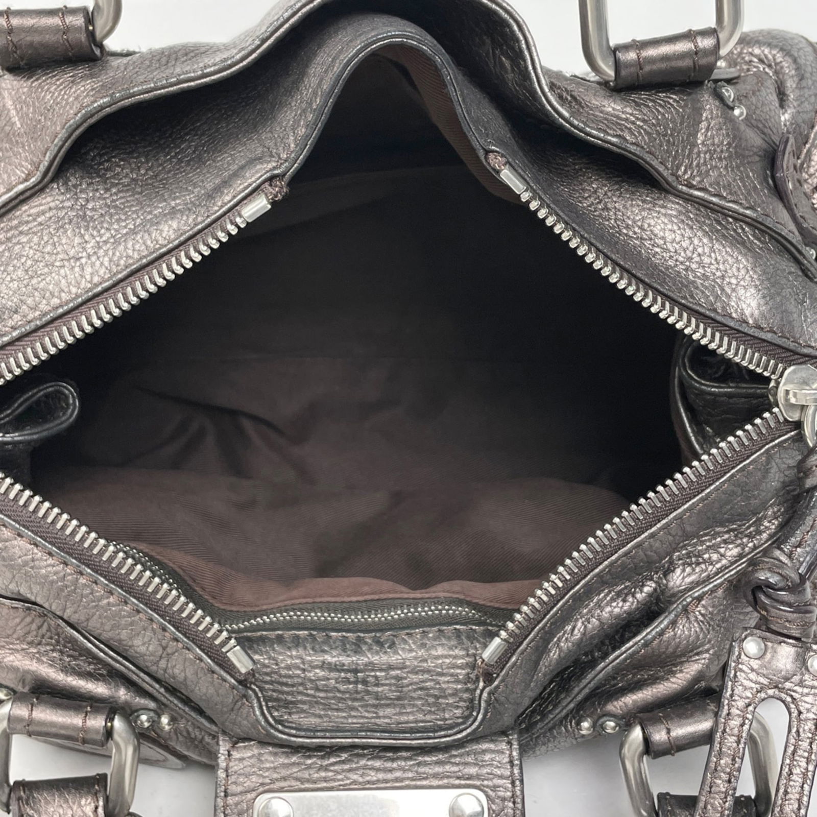 Leather Chlo Handbag - 7