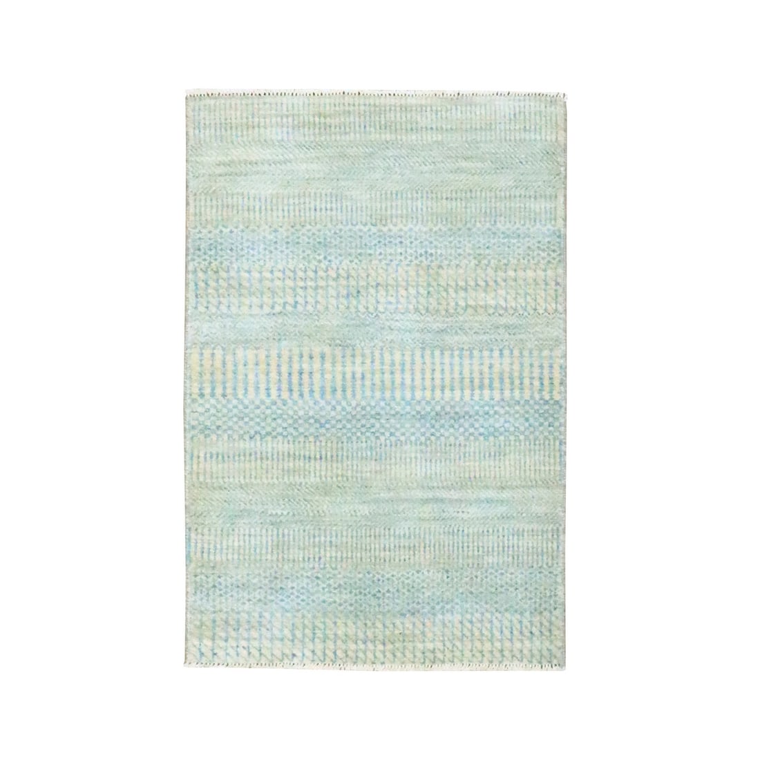 Rug 2'x3' Light Blue Wool with Silk Hand Knotted Modern Grass Design Mat: Rug 2'x3' Light Blue Wool with Silk Hand Knotted Modern Grass Design Mat This listing features Rug 2'x3' Light Blue Wool with Silk Hand Knotted Modern Grass Design Mat. Item specifics are provided bel
