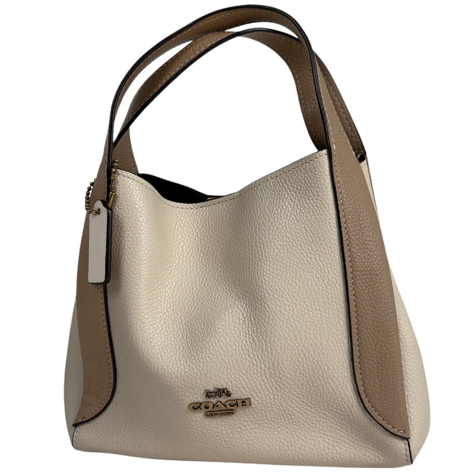Leather Coach Handbag: Leather Coach Handbag This listing features Leather Coach Handbag. Item specifics are provided below. Item Specifics: Brand: Coach Type: Handbag Material: Leather Color: Beige, Ivory Gender: Women Siz