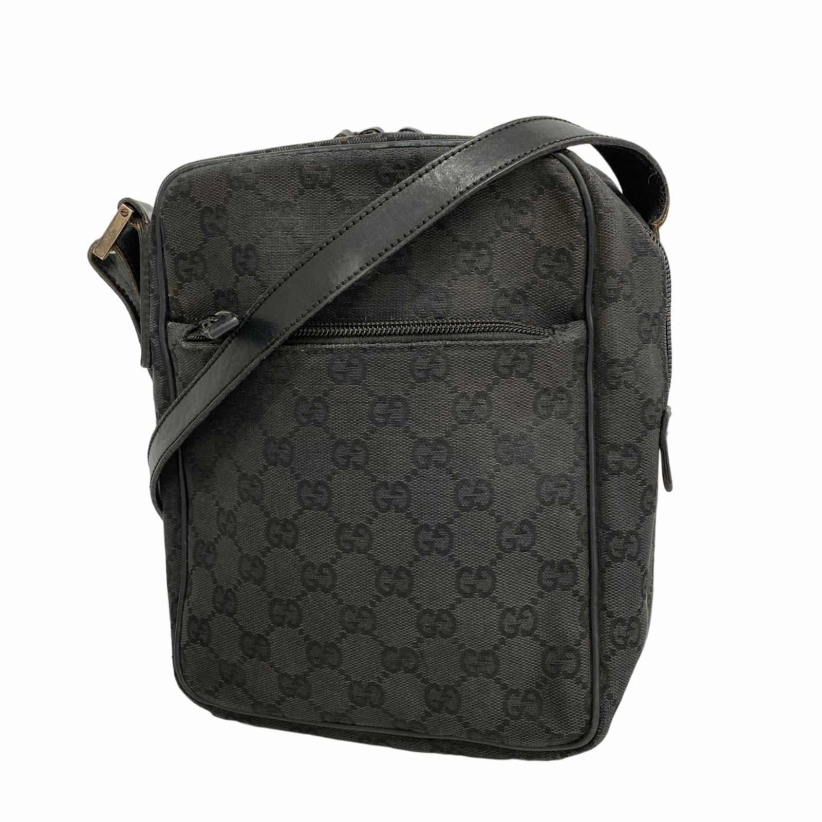 Canvas Gucci Shoulder Bag: Canvas Gucci Shoulder Bag This listing features Canvas Gucci Shoulder Bag. Item specifics are provided below. Item Specifics: Brand: Gucci Type: Shoulder Bag Material: Canvas Color: Black Gender: Wome