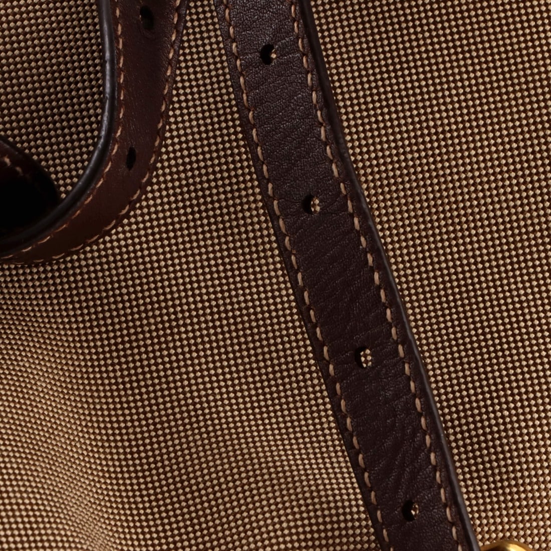 Canvas Prada Logo Backpack - 7