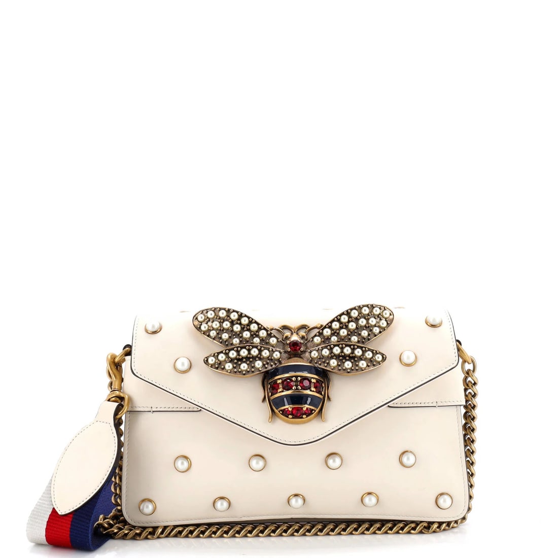 Mini Gucci Broadway Pearly Bee Shoulder Bag Embellished Leather: Mini Gucci Broadway Pearly Bee Shoulder Bag Embellished Leather This listing features Mini Gucci Broadway Pearly Bee Shoulder Bag Embellished Leather. Item specifics are provided below. Item Specifics