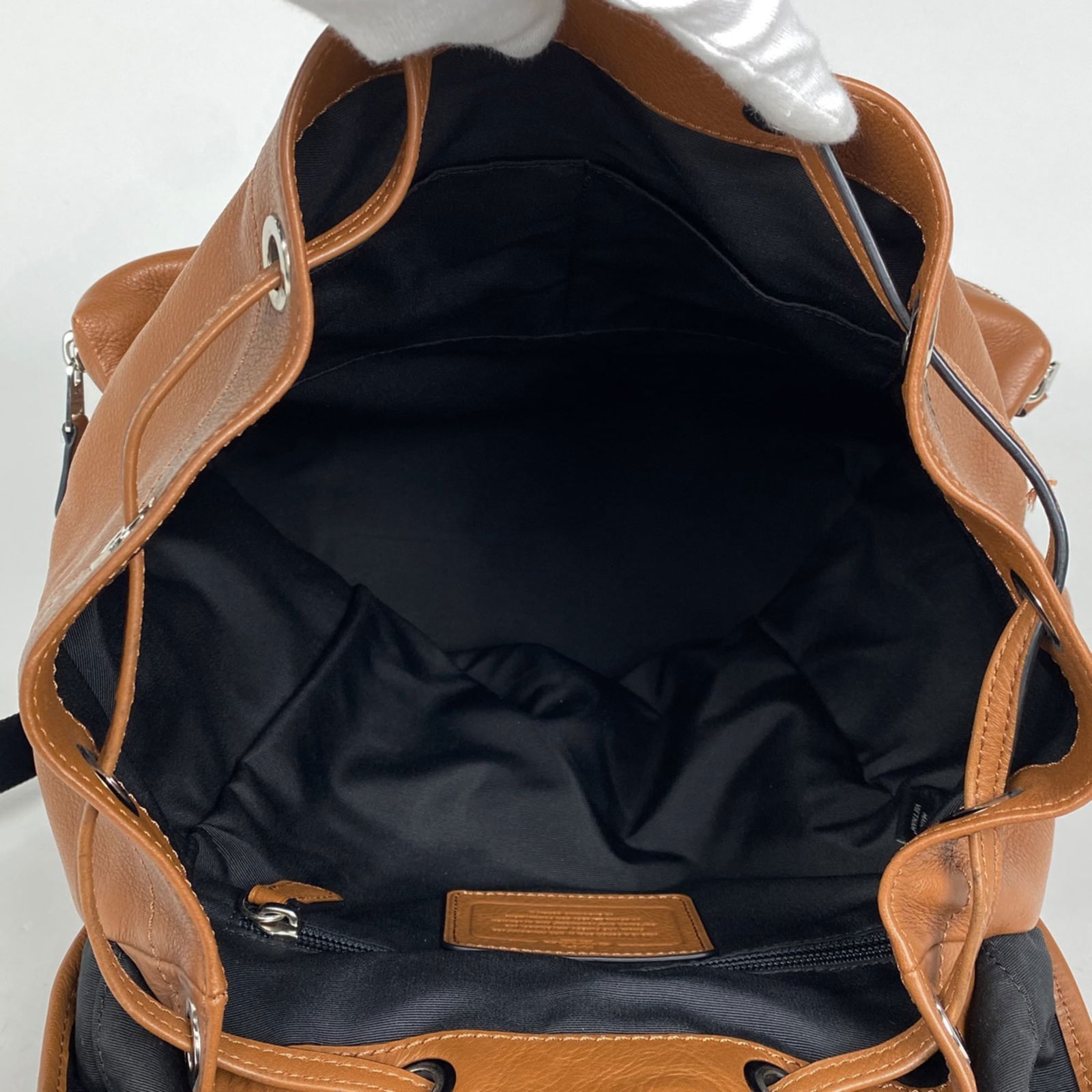 Leather Coach Backpack - 8