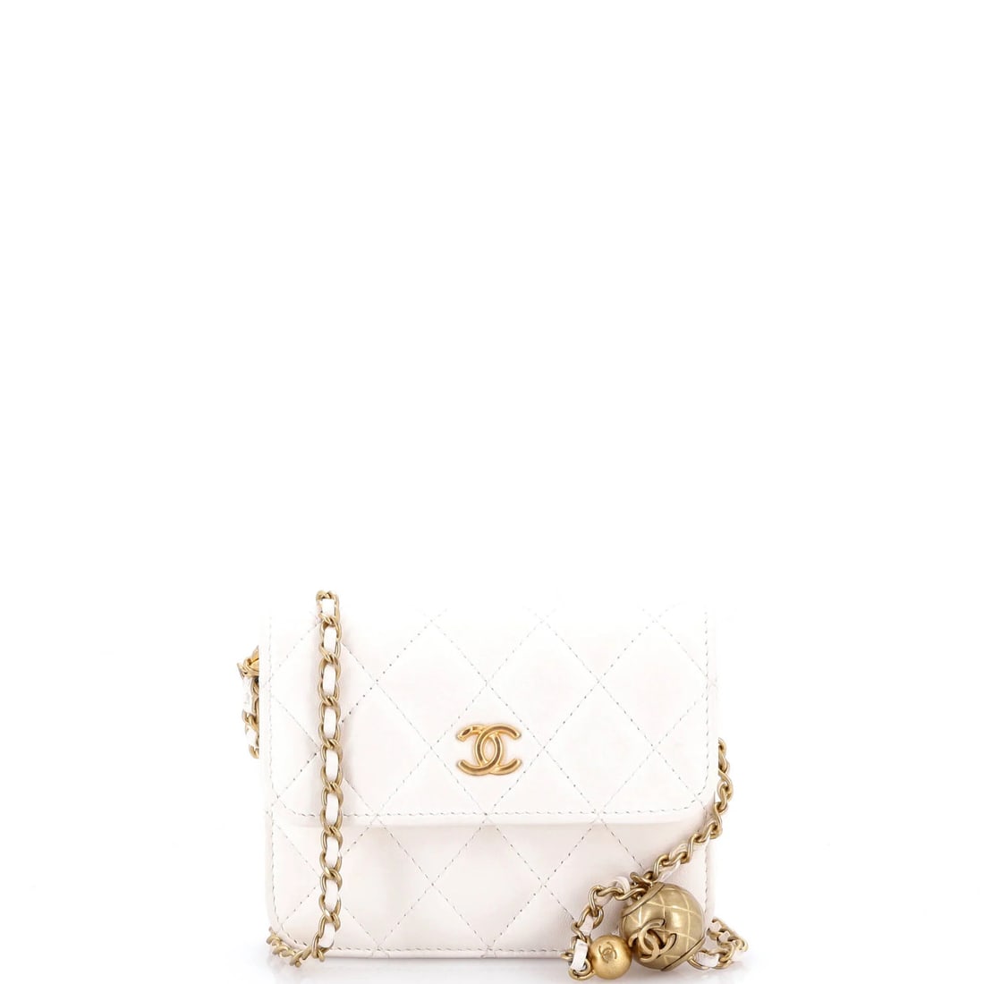 Mini Chanel Pearl Crush Flap Clutch with Chain Quilted Lambskin: Mini Chanel Pearl Crush Flap Clutch with Chain Quilted Lambskin This listing features Mini Chanel Pearl Crush Flap Clutch with Chain Quilted Lambskin. Item specifics are provided below. Item Specifics