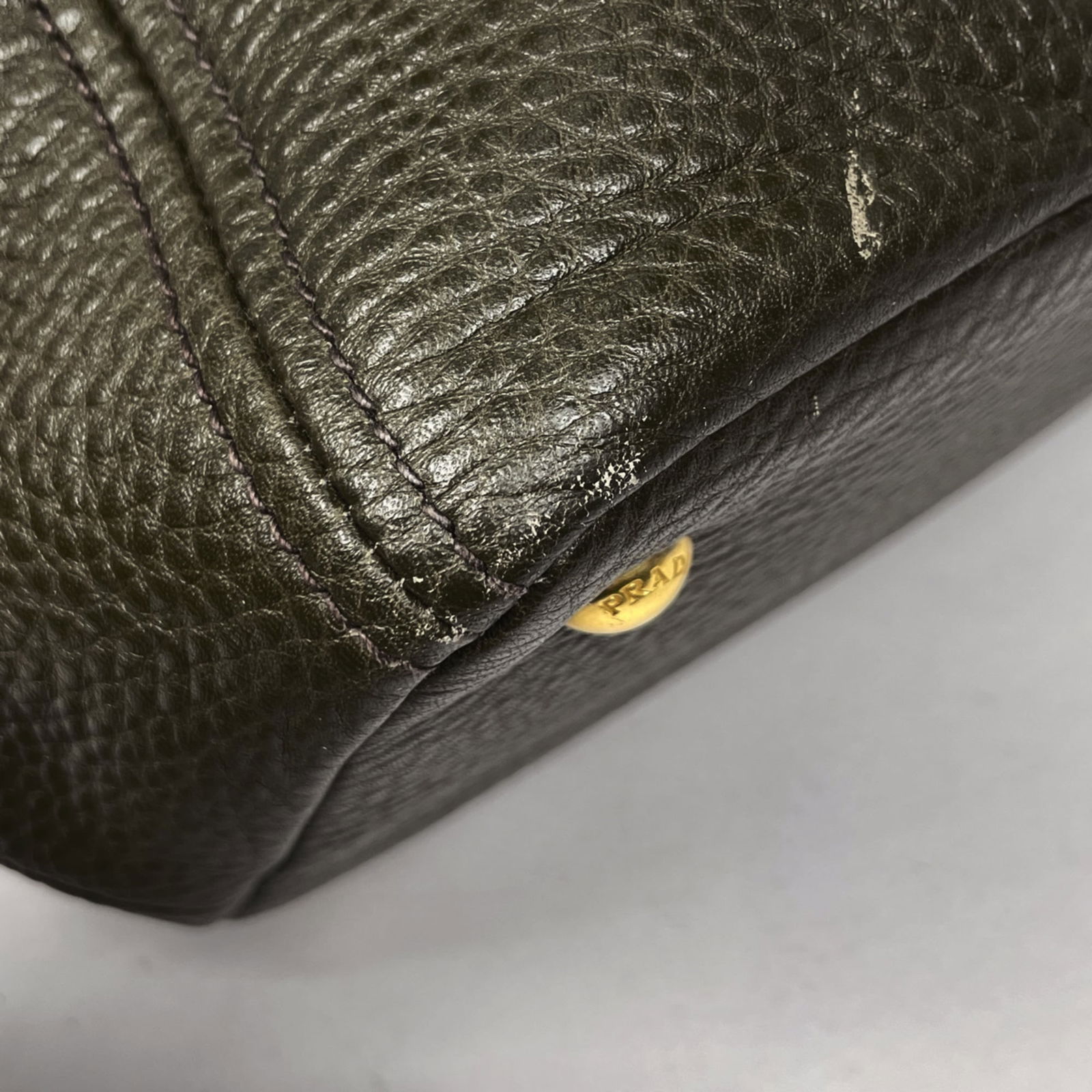 Leather Prada Handbag - 3