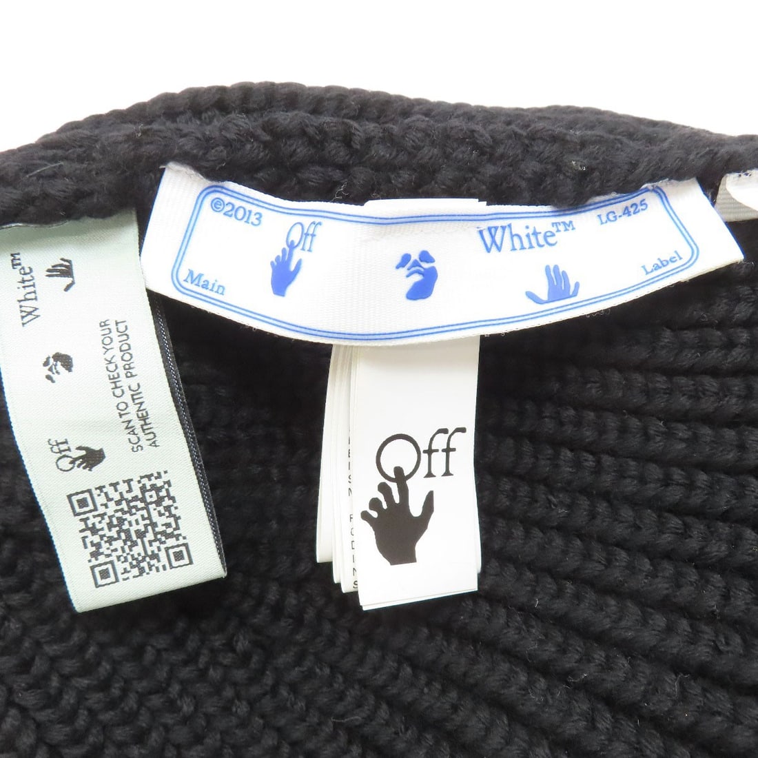 wool SELECT GOODS off white hat - 4