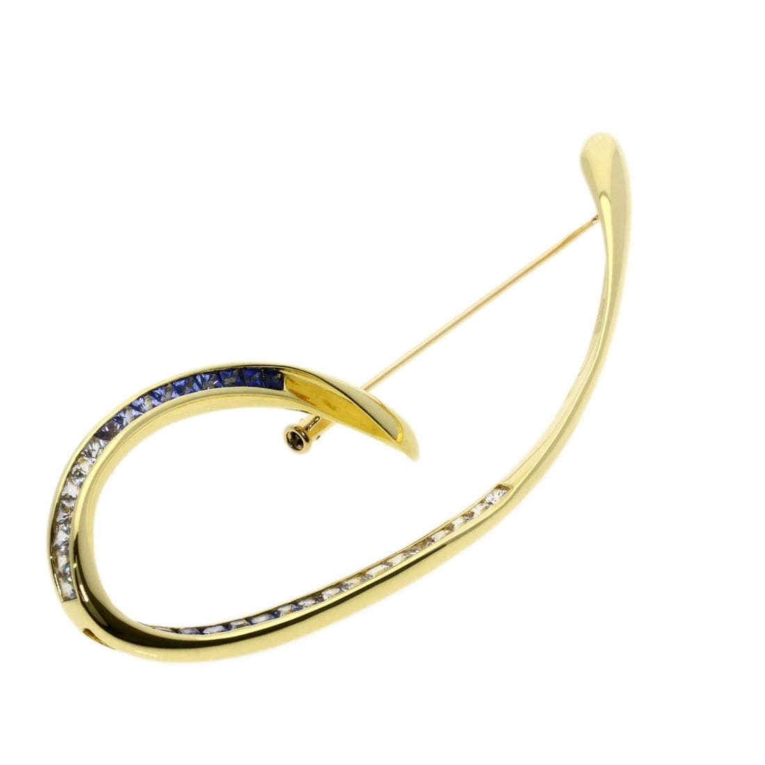 Gold Jeunet sapphire Brooch K18 Yellow: Gold Jeunet sapphire Brooch K18 Yellow This listing features Gold Jeunet sapphire Brooch K18 Yellow. Item specifics are provided below. Item Specifics: Brand: Jeunet Style: Brooch Material: K18 Yellow
