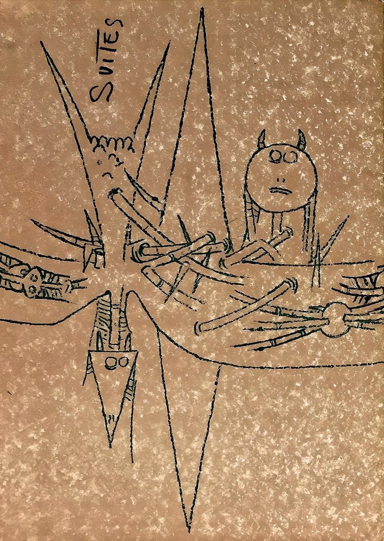 Lithograph - Wifredo Lam ??? - Composition - Suites n3 - 2