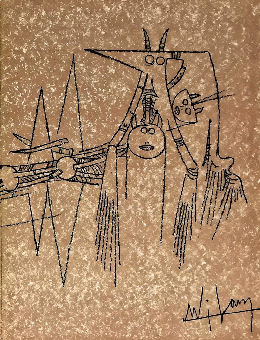 Lithograph - Wifredo Lam ??? - Composition - Suites n3 - 3