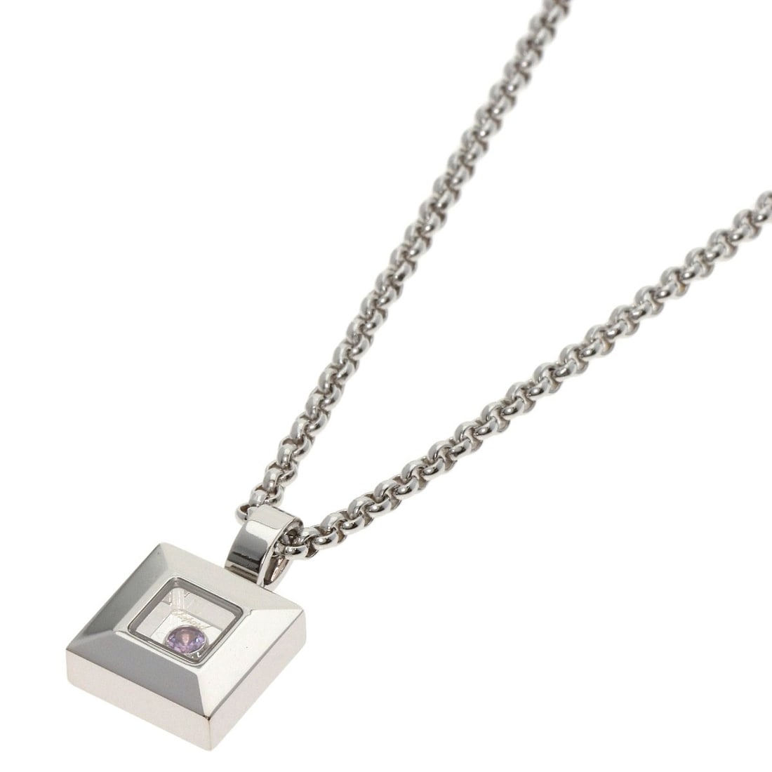 Gold Chopard Happy diamond pink sapphire Necklace K18 White: Gold Chopard Happy diamond pink sapphire Necklace K18 White This listing features Gold Chopard Happy diamond pink sapphire Necklace K18 White. Item specifics are provided below. Item Specifics: Brand: