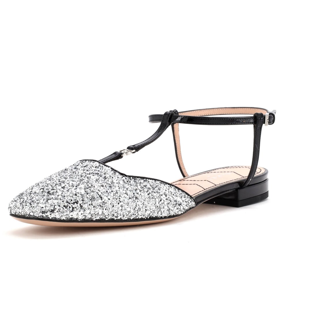 Patent Gucci Women's GG Slingback Flats Glitter and: Patent Gucci Women's GG Slingback Flats Glitter and This listing features Patent Gucci Women's GG Slingback Flats Glitter and. Item specifics are provided below. Item Specifics: Brand: Gucci Us Shoe S