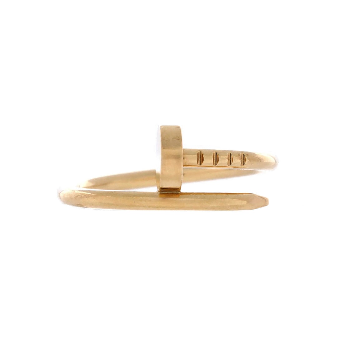 Small Cartier Juste un Clou Ring 18K Yellow Gold: Small Cartier Juste un Clou Ring 18K Yellow Gold This listing features Small Cartier Juste un Clou Ring 18K Yellow Gold. Item specifics are provided below. Item Specifics: Brand: Cartier Main Stone: U