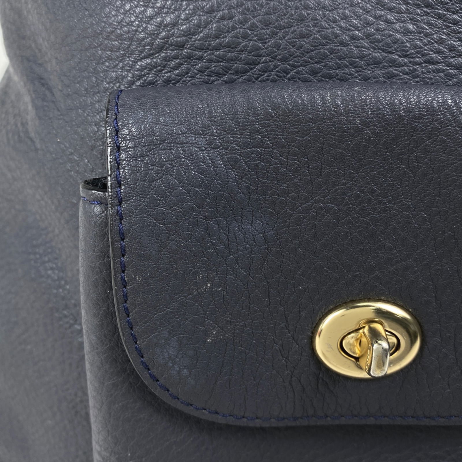 Leather Coach Backpack - 4