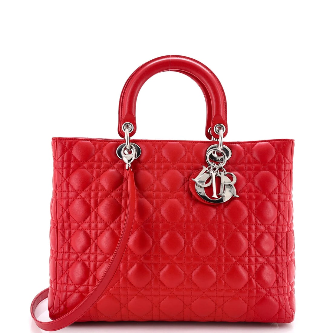 Large Christian Dior Lady Dior Bag Cannage Quilt Lambskin: Large Christian Dior Lady Dior Bag Cannage Quilt Lambskin This listing features Large Christian Dior Lady Dior Bag Cannage Quilt Lambskin. Item specifics are provided below. Item Specifics: Brand: Chr