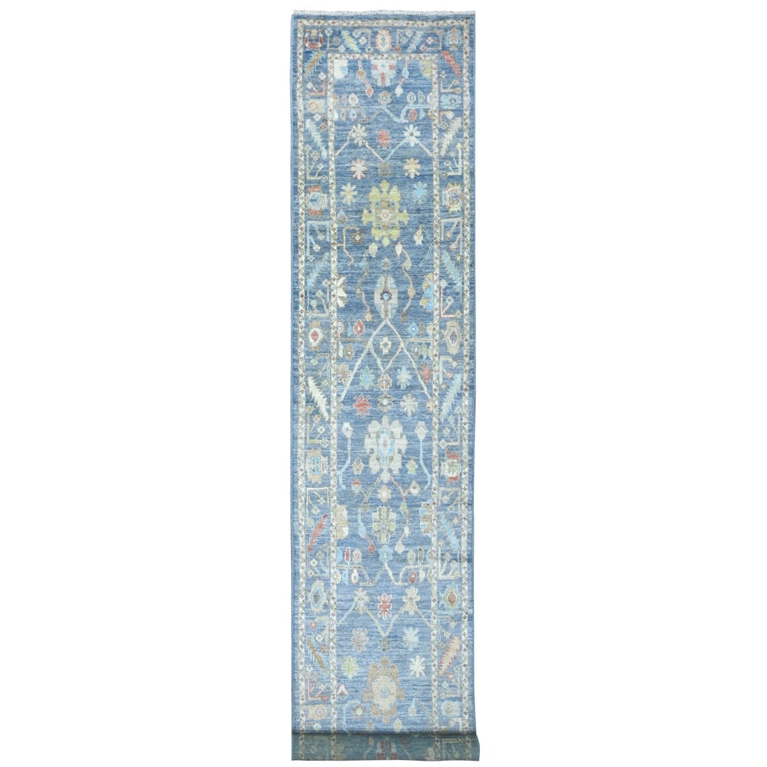 Rug 2'8"x16'4" Blue Afghan Hand Knotted Angora Oushak XL Runner: Rug 2'8"x16'4" Blue Afghan Hand Knotted Angora Oushak XL Runner This listing features Rug 2'8"x16'4" Blue Afghan Hand Knotted Angora Oushak XL Runner. Item specifics are provided below. Item Specifics