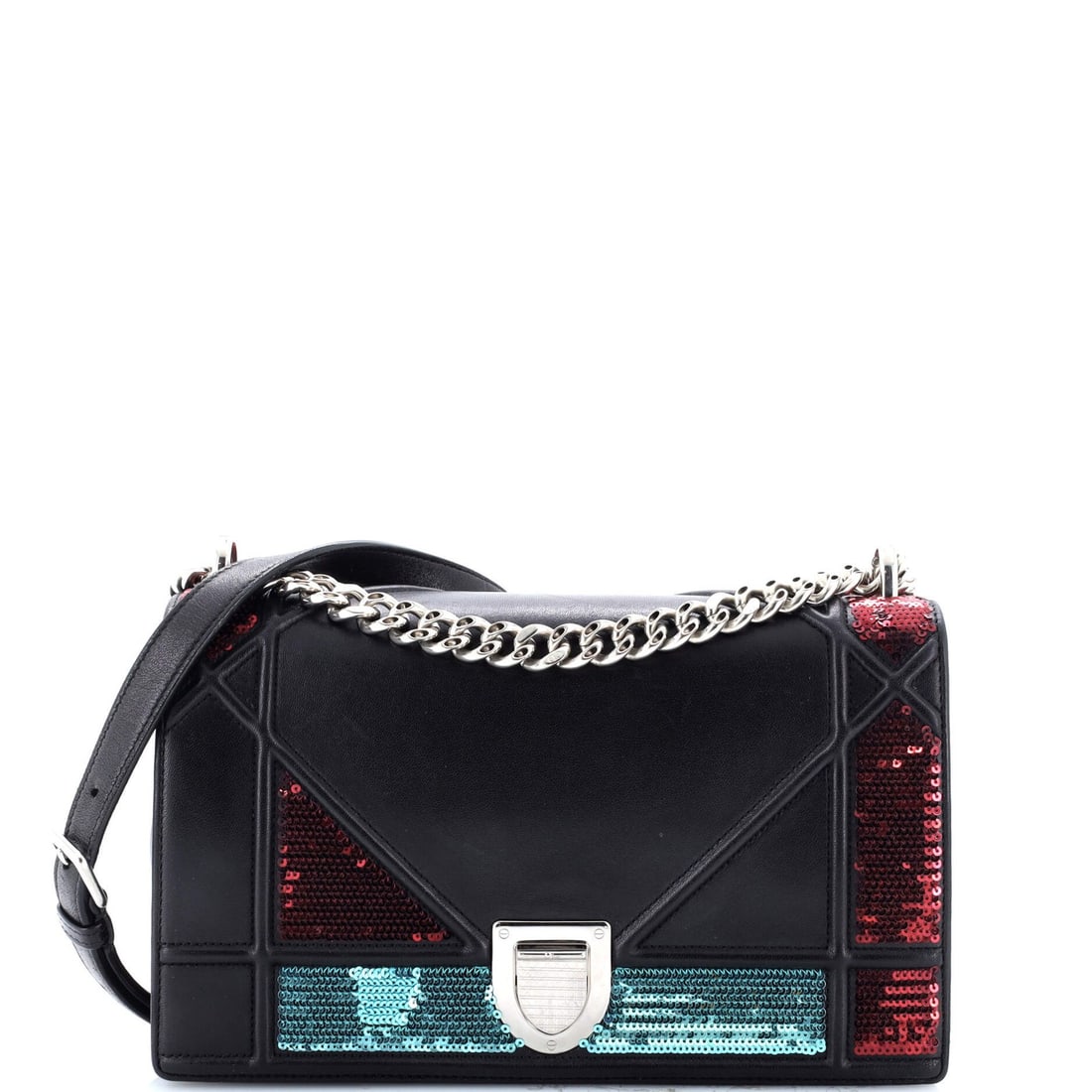 Medium Christian Dior Diorama Flap Bag Sequin Embellished Lambskin: Medium Christian Dior Diorama Flap Bag Sequin Embellished Lambskin This listing features Medium Christian Dior Diorama Flap Bag Sequin Embellished Lambskin. Item specifics are provided below. Item Spe