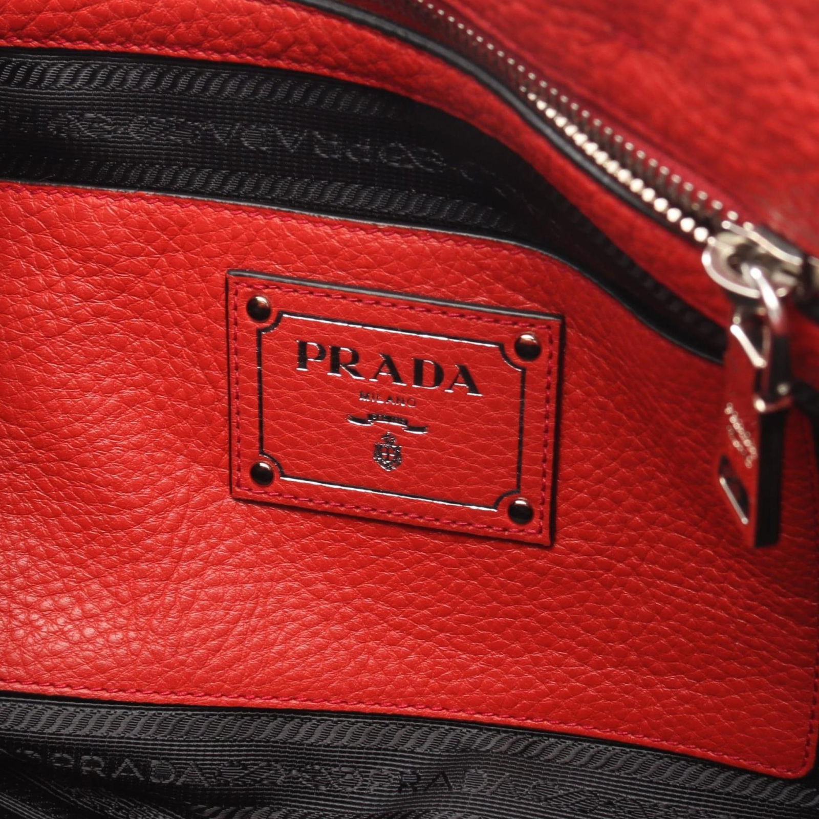 Leather Prada Handbag - 4