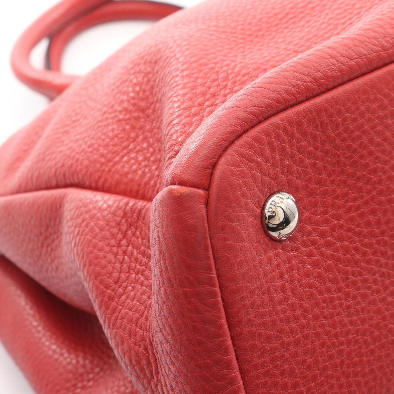 Leather Prada Handbag - 5