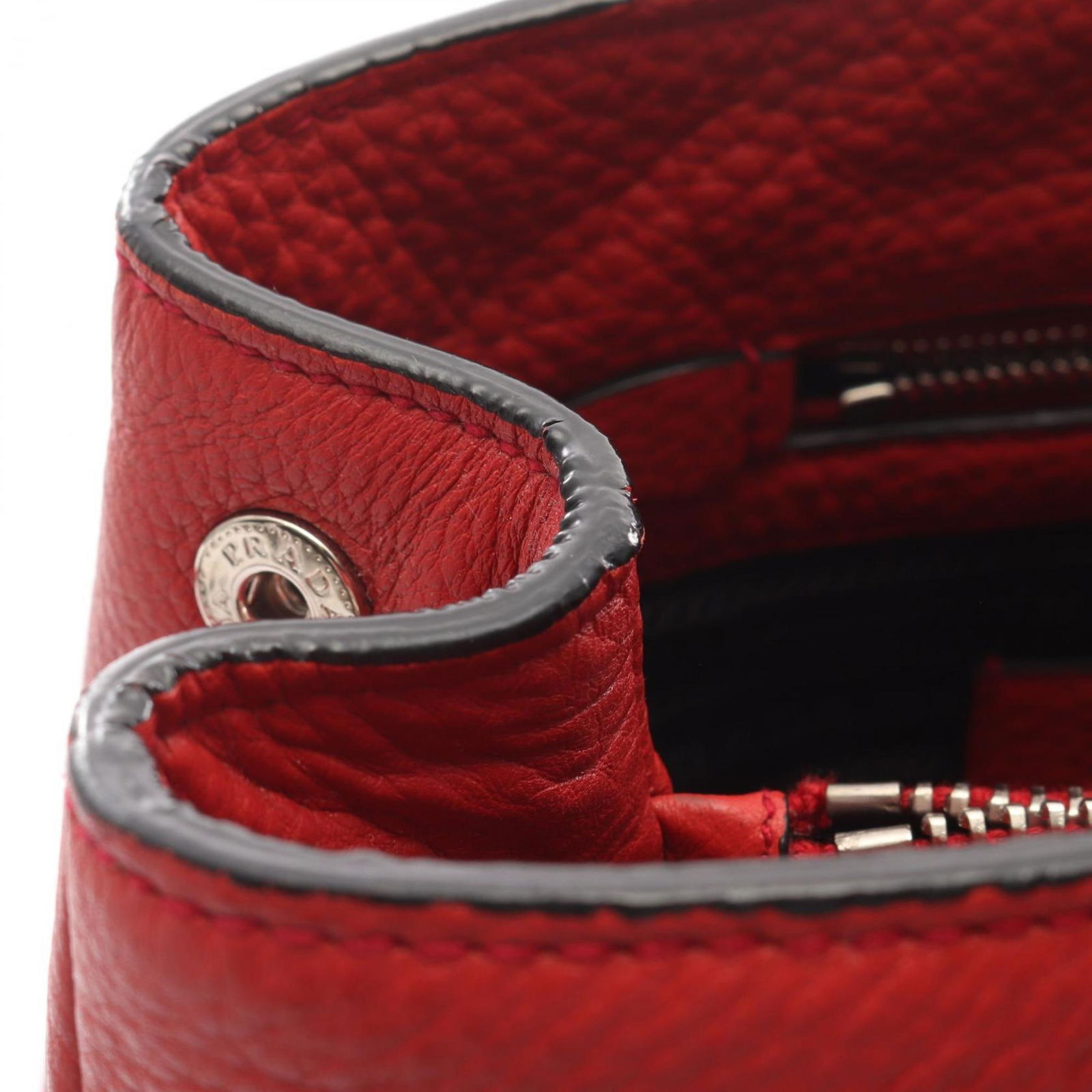 Leather Prada Handbag - 8