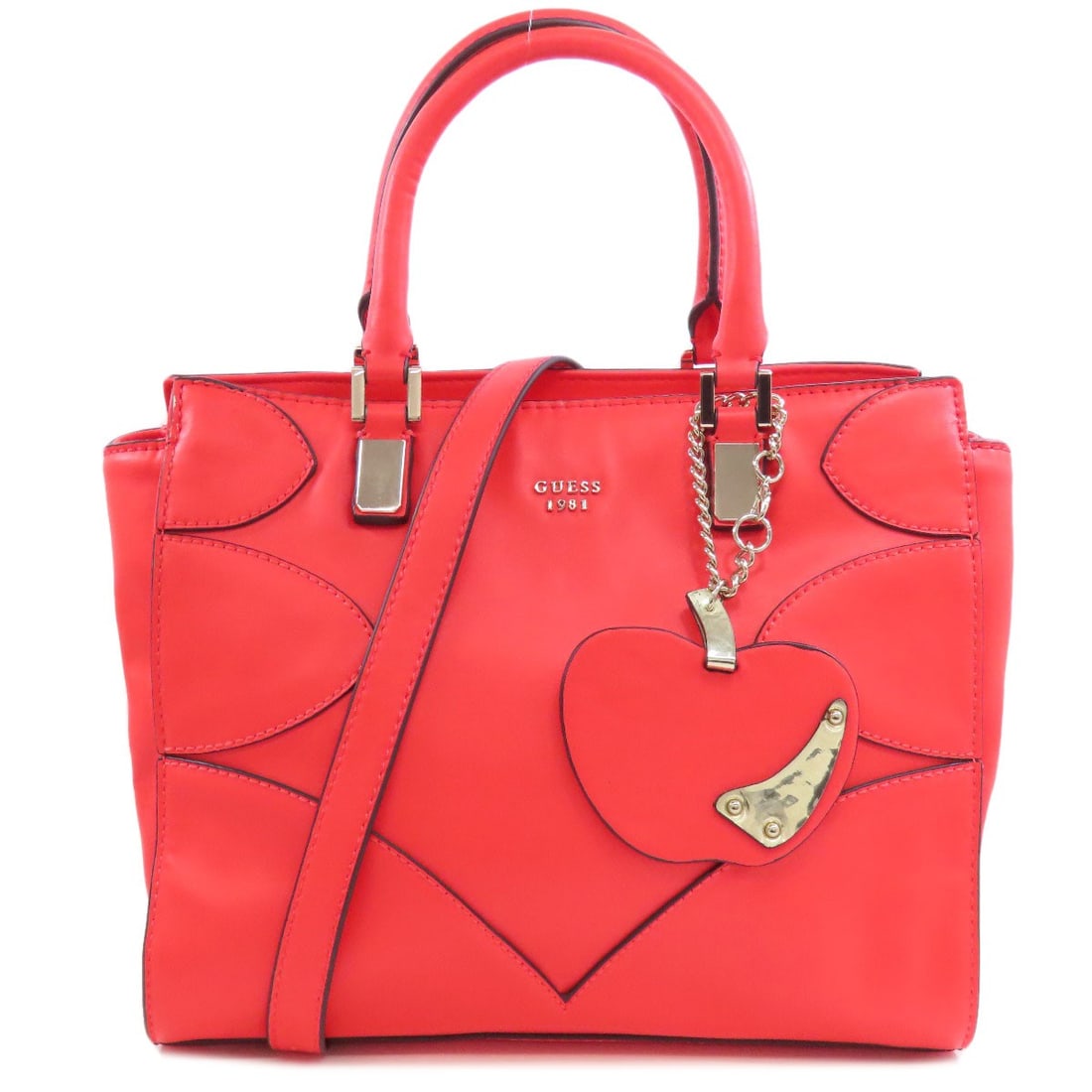 Leather Guess 2WAY Handbag: Leather Guess 2WAY Handbag This listing features Leather Guess 2WAY Handbag. Item specifics are provided below. Item Specifics: Brand: Guess Style: Handbag Exterior Material: Leather Color: Red Type: