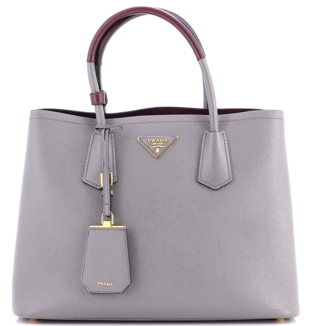 Medium Prada Cuir Double Tote Saffiano Leather: Medium Prada Cuir Double Tote Saffiano Leather This listing features Medium Prada Cuir Double Tote Saffiano Leather. Item specifics are provided below. Item Specifics: Brand: Prada Exterior Material:
