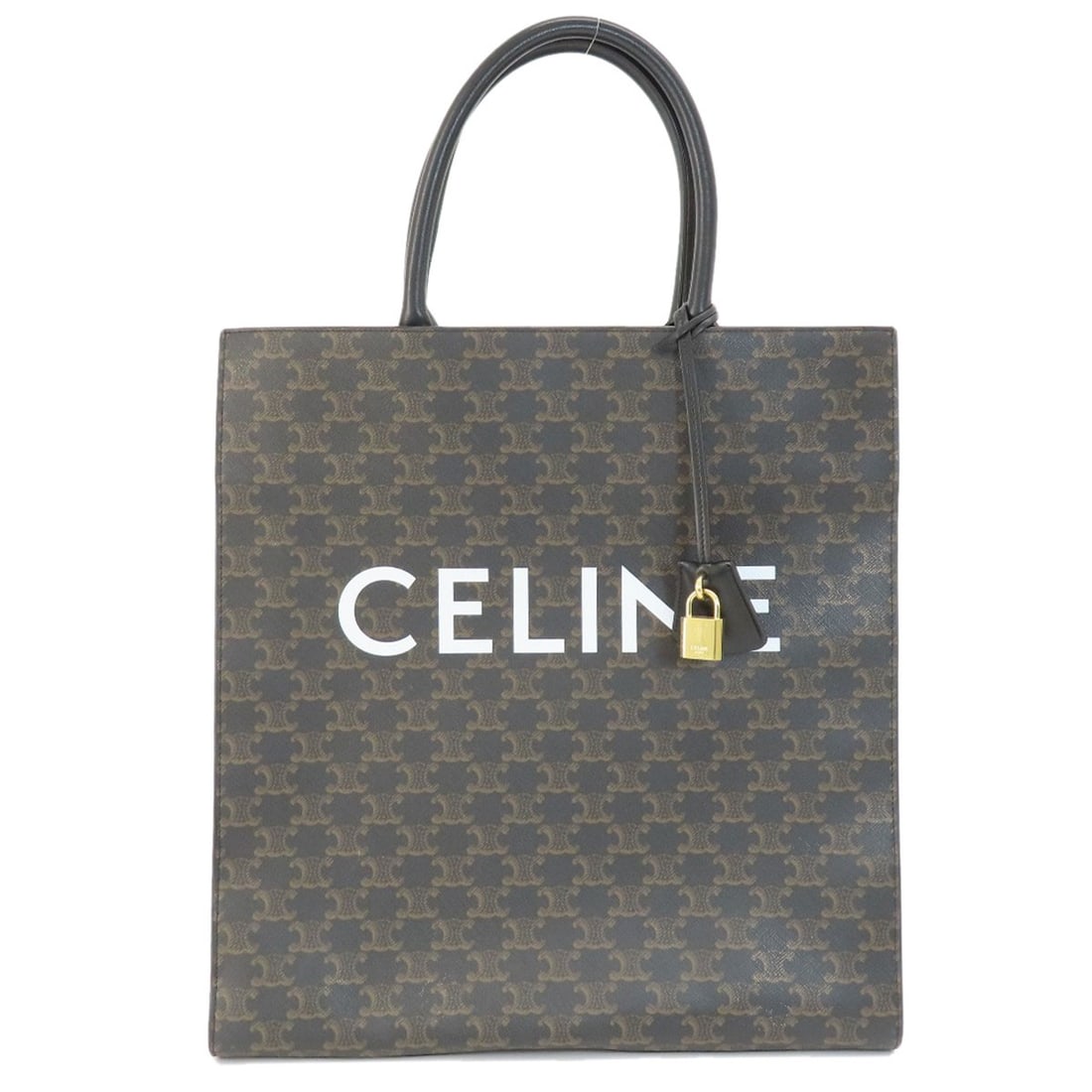 PVC CELINE Vertical Cabas Triomphe Tote Bag: PVC CELINE Vertical Cabas Triomphe Tote Bag This listing features PVC CELINE Vertical Cabas Triomphe Tote Bag. Item specifics are provided below. Item Specifics: Brand: CELINE Style: Tote Bag Exterior