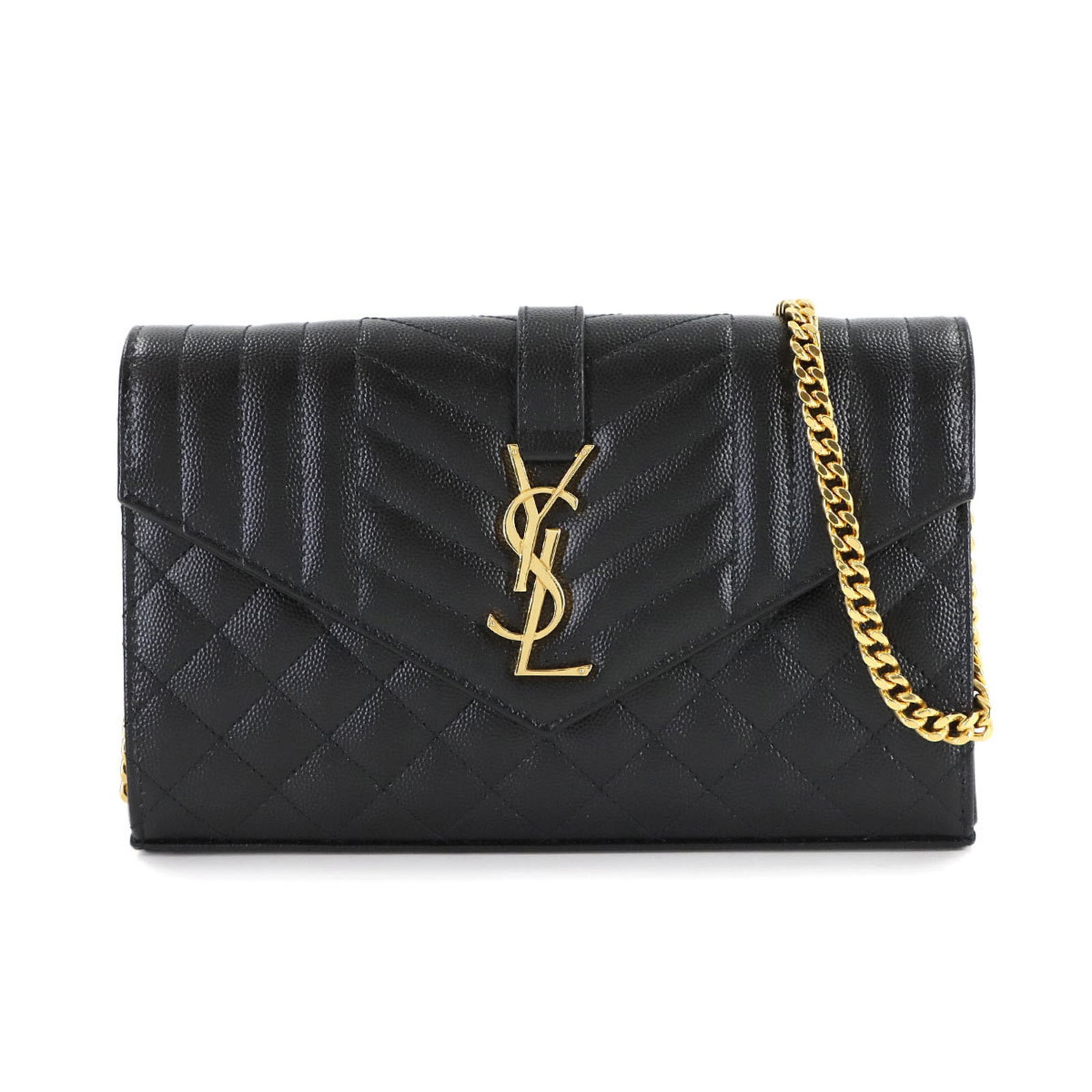 Leather Saint Laurent Chain/ Shoulder Wallet: Leather Saint Laurent Chain/ Shoulder Wallet This listing features Leather Saint Laurent Chain/ Shoulder Wallet. Item specifics are provided below. Item Specifics: Brand: Saint Laurent Type: Chain/Sho