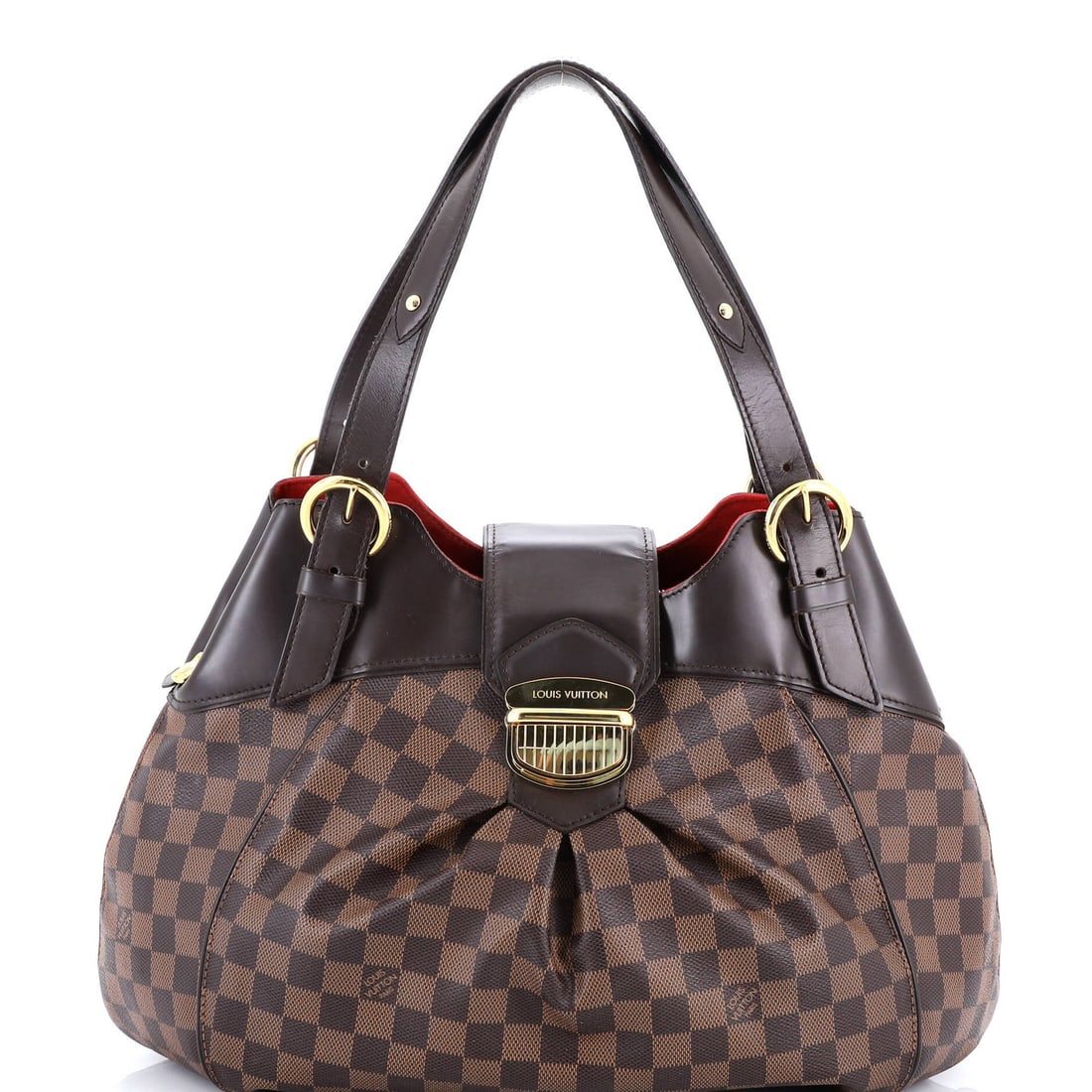 GM Louis Vuitton Sistina Handbag Damier: GM Louis Vuitton Sistina Handbag Damier This listing features GM Louis Vuitton Sistina Handbag Damier. Item specifics are provided below. Item Specifics: Brand: Louis Vuitton Exterior Material: Canvas