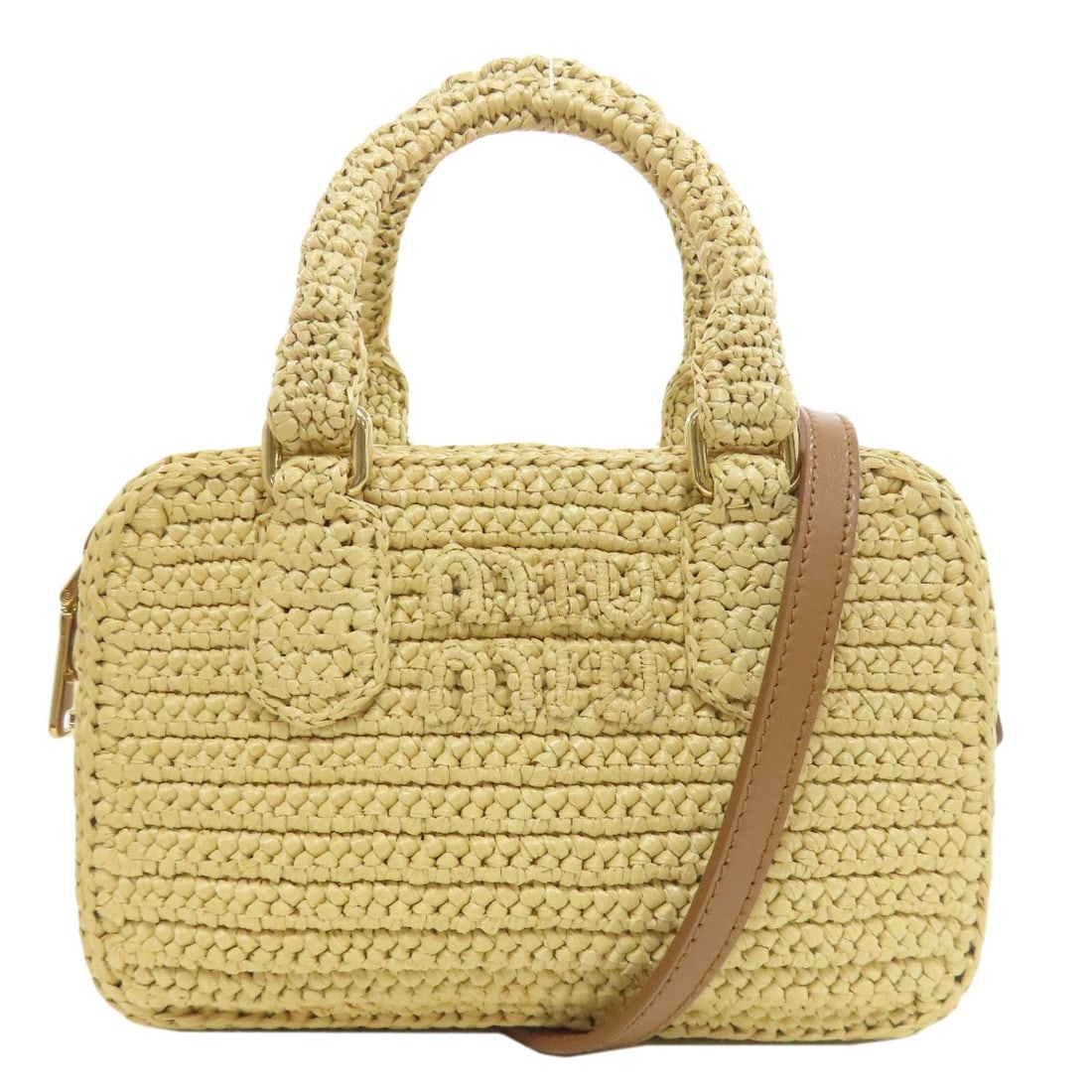 Raffia MIUMIU 2WAY Handbag: Raffia MIUMIU 2WAY Handbag This listing features Raffia MIUMIU 2WAY Handbag. Item specifics are provided below. Item Specifics: Brand: MIUMIU Style: Handbag Exterior Material: Raffia Exterior Color: b