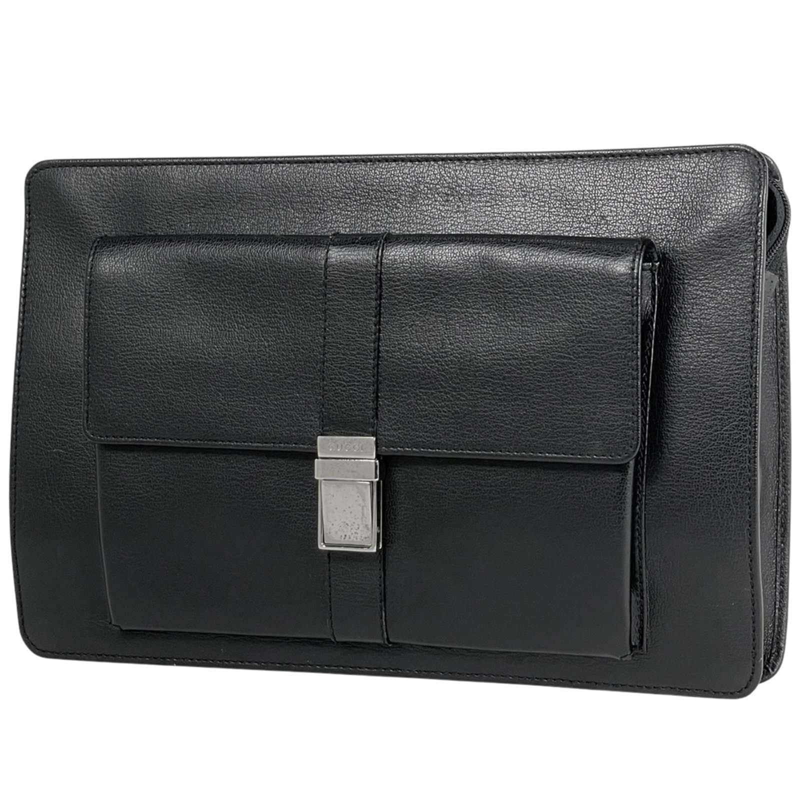 Leather Gucci Clutch Bag: Leather Gucci Clutch Bag This listing features Leather Gucci Clutch Bag. Item specifics are provided below. Item Specifics: Brand: Gucci Type: Clutch Bag Material: Leather Color: Black Gender: Men Siz
