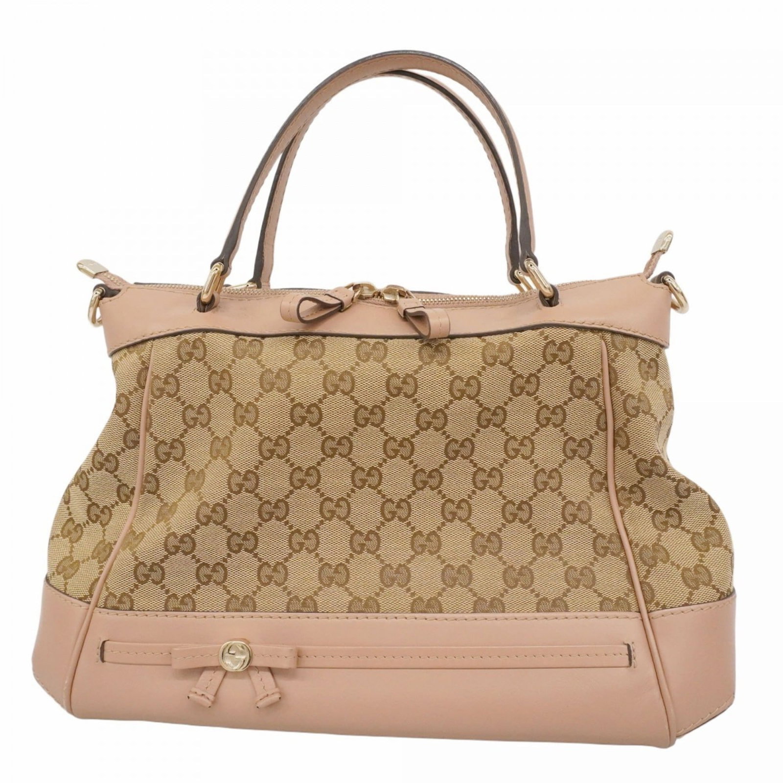 Canvas Gucci Handbag: Canvas Gucci Handbag This listing features Canvas Gucci Handbag. Item specifics are provided below. Item Specifics: Brand: Gucci Type: Handbag Material: Canvas Color: Brown Hardware Color: Gold