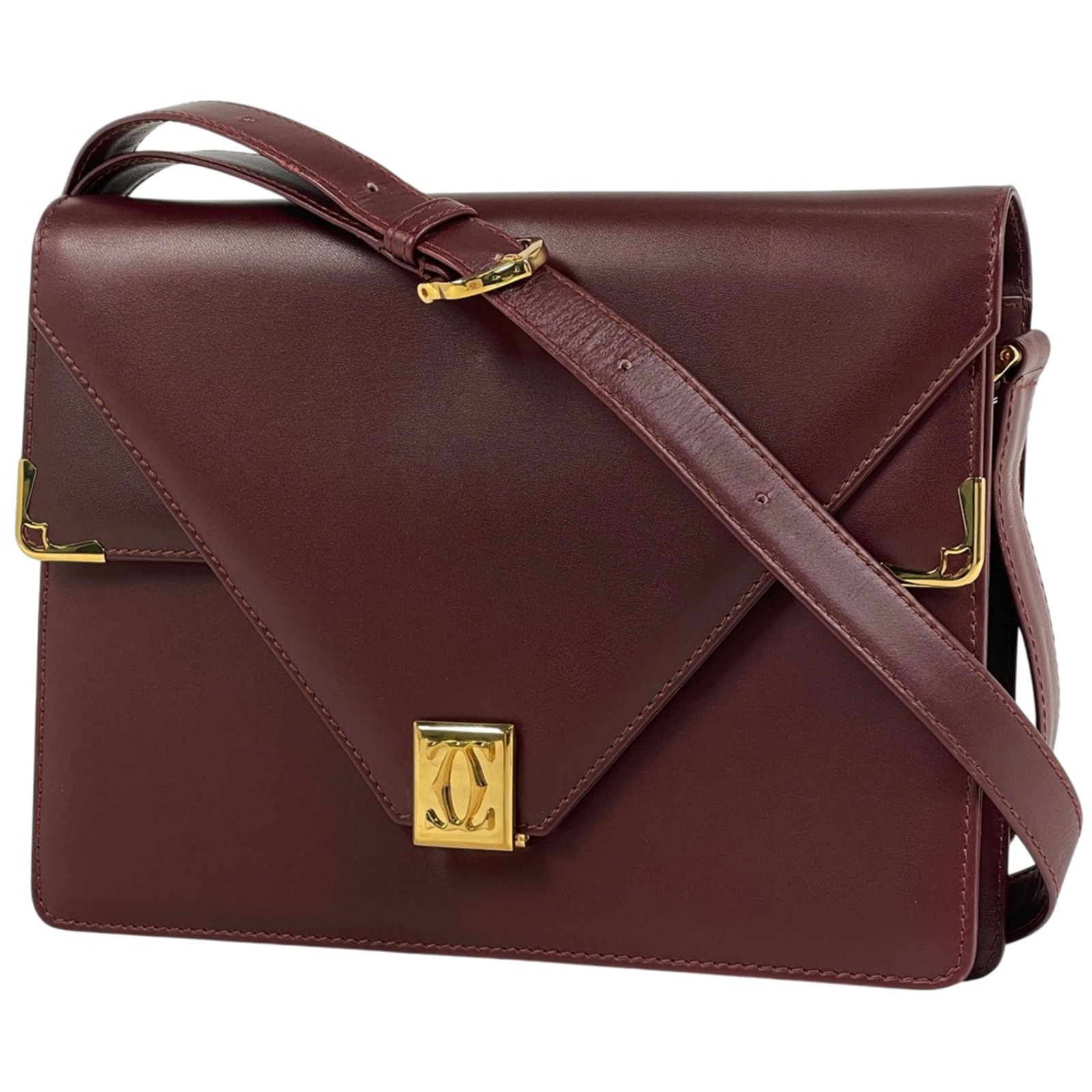 Leather Cartier Shoulder Bag (1 of 8)