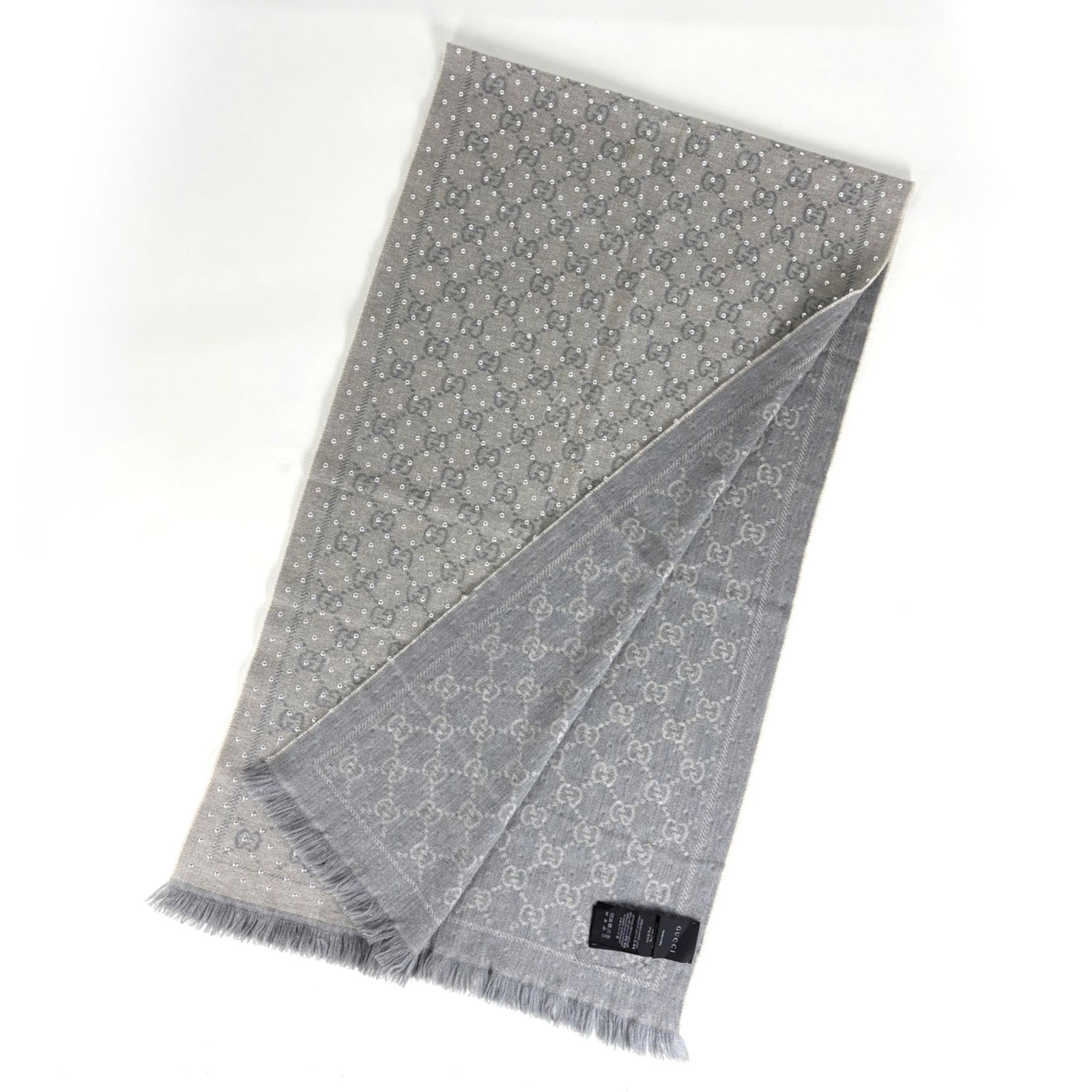 100% Gucci Stole Wool - 2