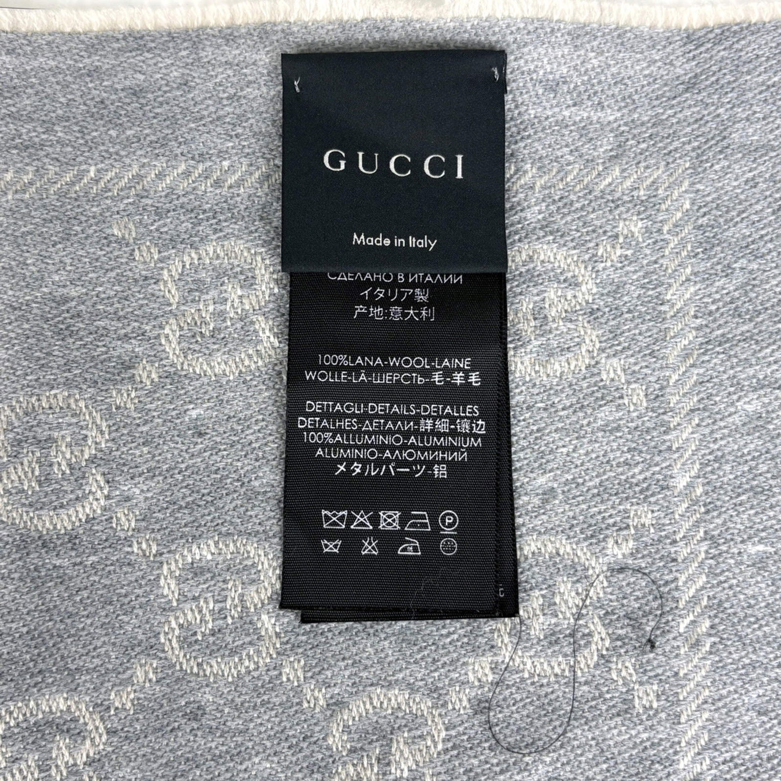 100% Gucci Stole Wool - 3