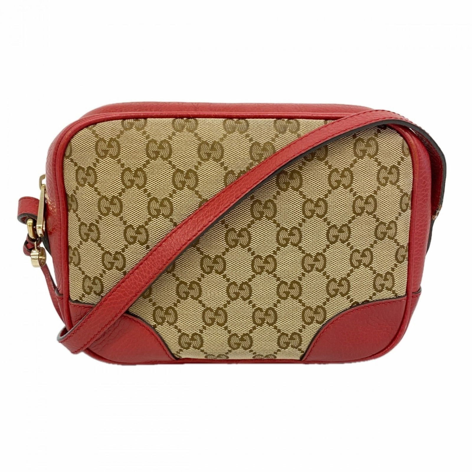 Canvas Gucci Shoulder Bag: Canvas Gucci Shoulder Bag This listing features Canvas Gucci Shoulder Bag. Item specifics are provided below. Item Specifics: Brand: Gucci Type: Shoulder Bag Material: Canvas Color: Beige, Red Color H