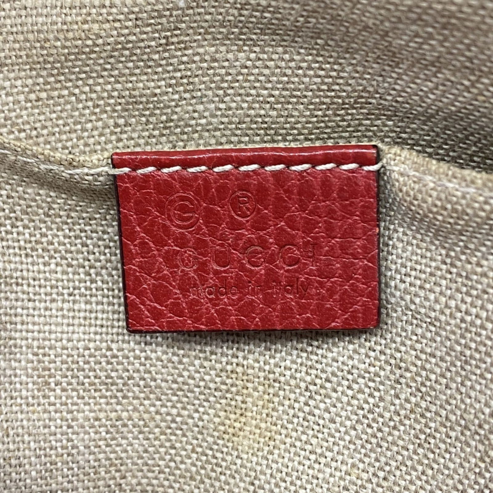 Canvas Gucci Shoulder Bag - 5