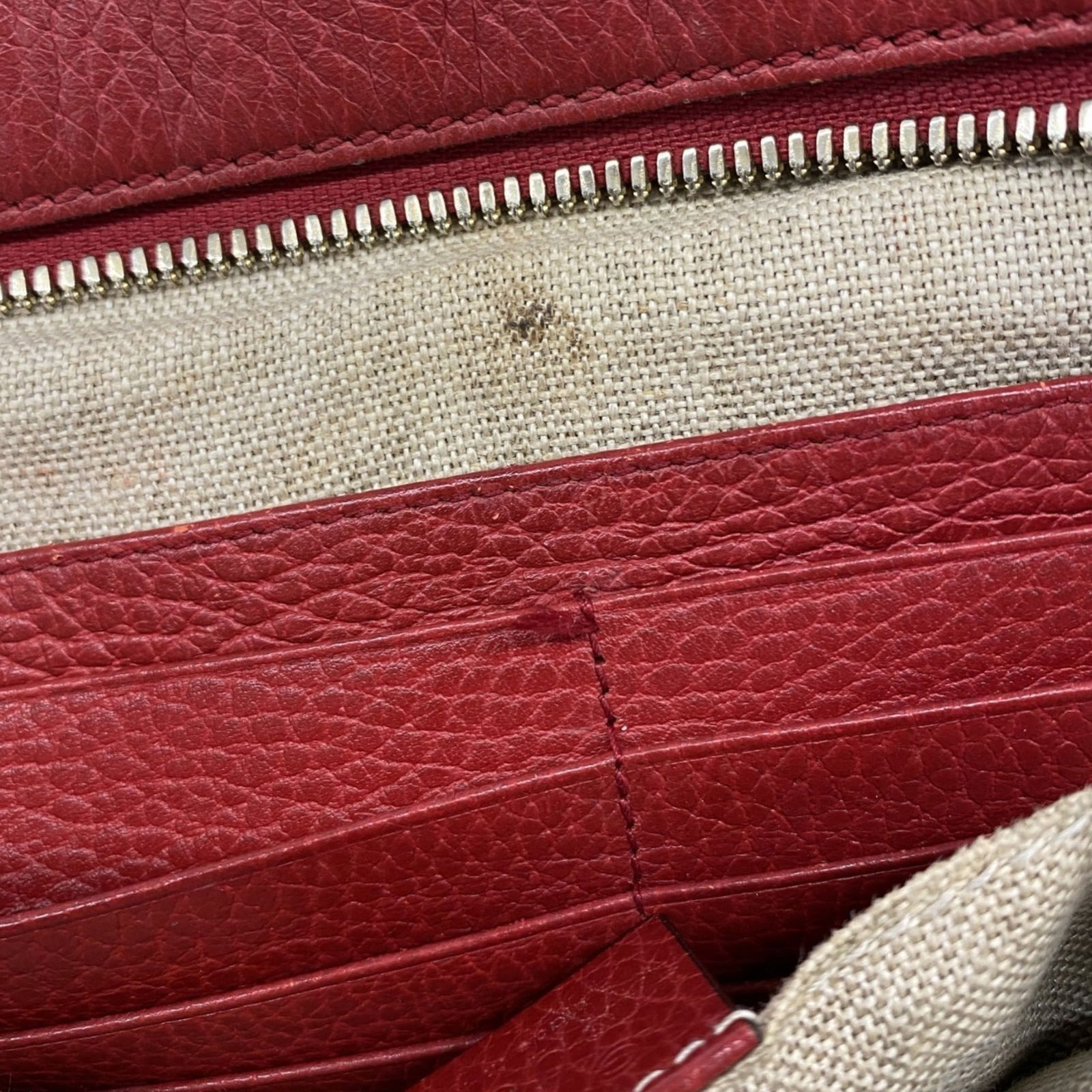 Canvas Gucci Shoulder Bag - 8