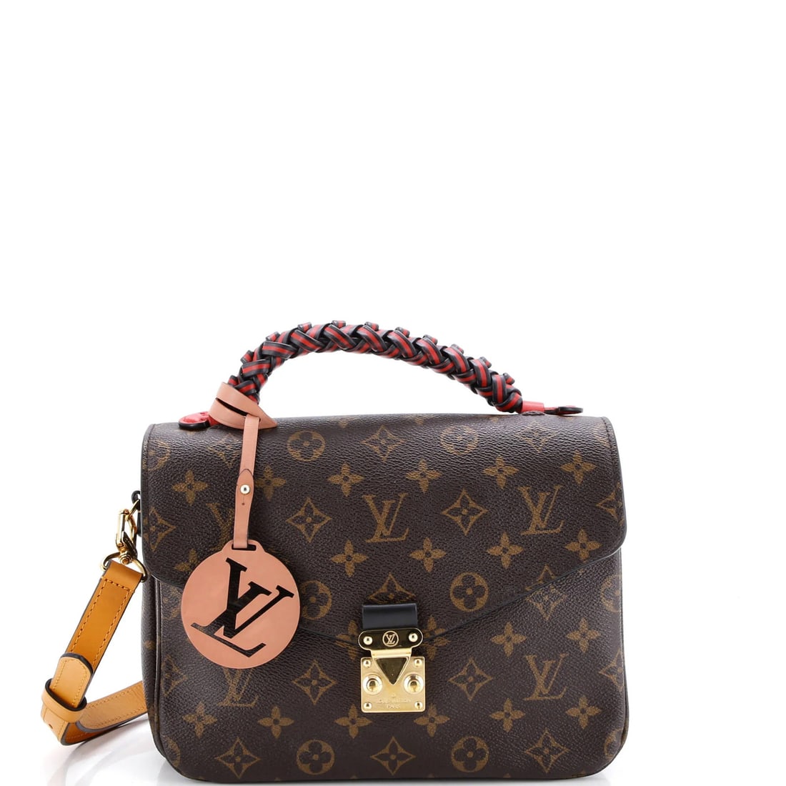 Leather Louis Vuitton Braided Handle Pochette Metis Monogram Canvas with: Leather Louis Vuitton Braided Handle Pochette Metis Monogram Canvas with This listing features Leather Louis Vuitton Braided Handle Pochette Metis Monogram Canvas with. Item specifics are provided bel