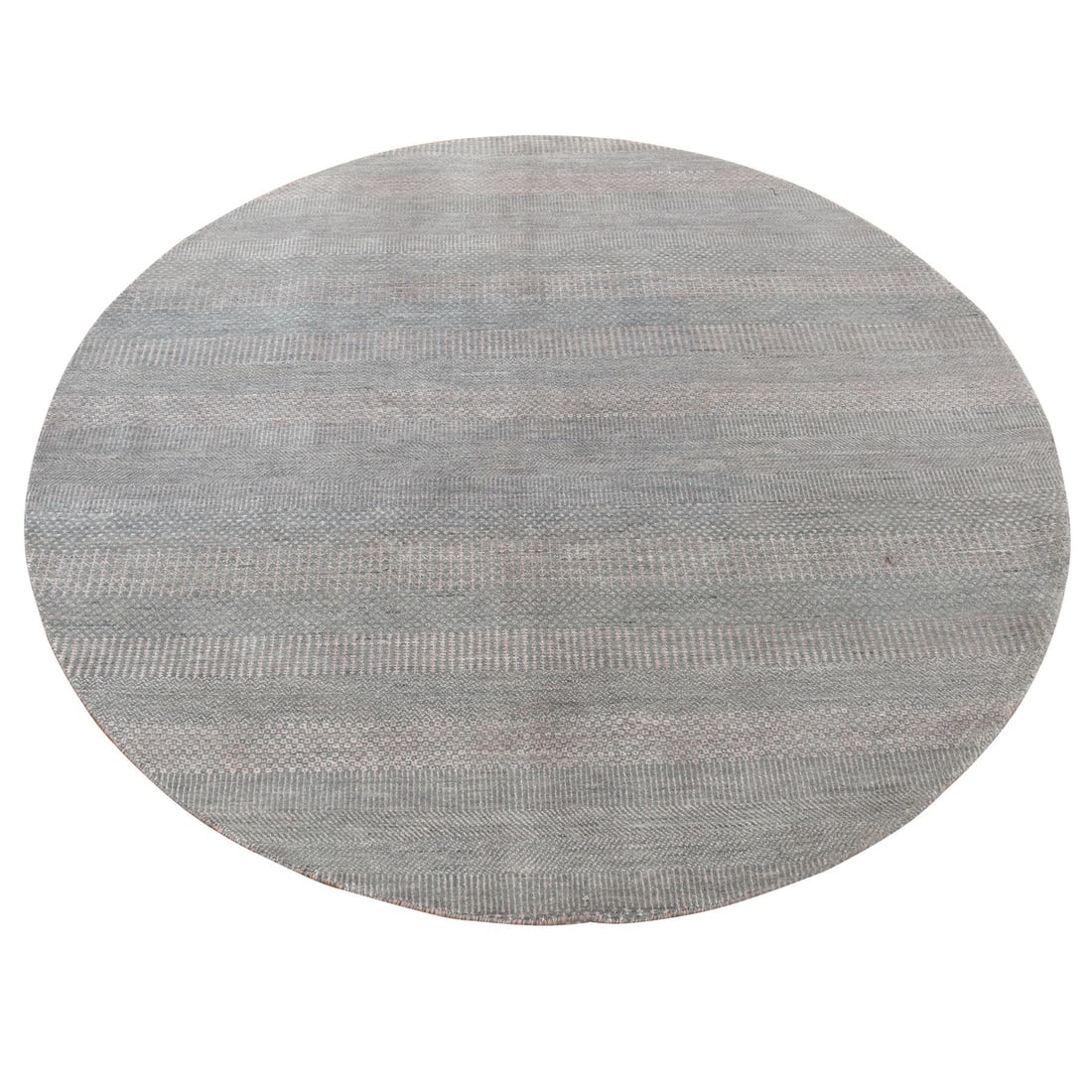 Rug 6'x6' Gray Wool and Silk Grass Design Hand Knotted Round Oriental: Rug 6'x6' Gray Wool and Silk Grass Design Hand Knotted Round Oriental This listing features Rug 6'x6' Gray Wool and Silk Grass Design Hand Knotted Round Oriental. Item specifics are provided below. It