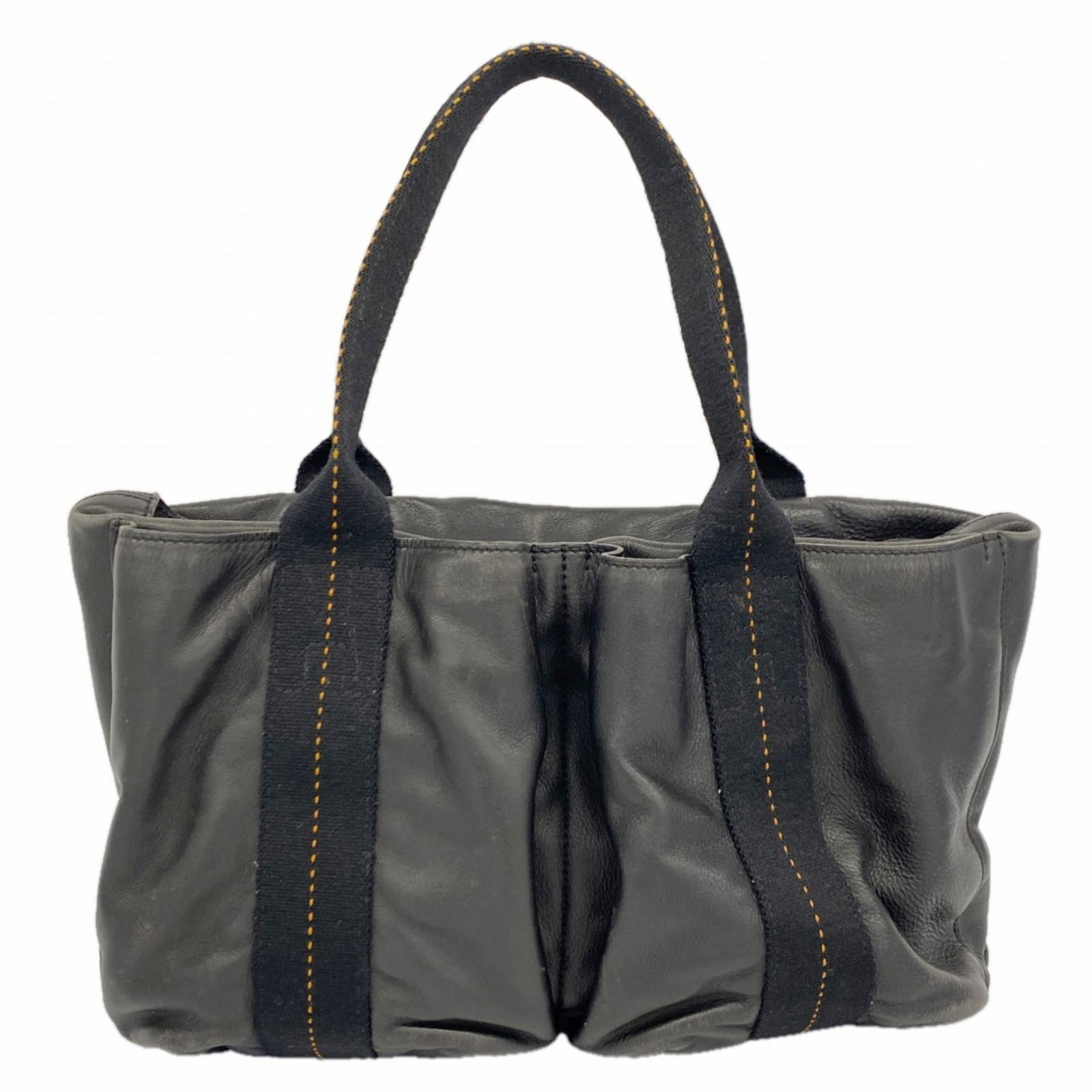 Leather Hermes Handbag: Leather Hermes Handbag This listing features Leather Hermes Handbag. Item specifics are provided below. Item Specifics: Brand: Hermes Type: Handbag Material: Leather Color: Black Hardware Color: