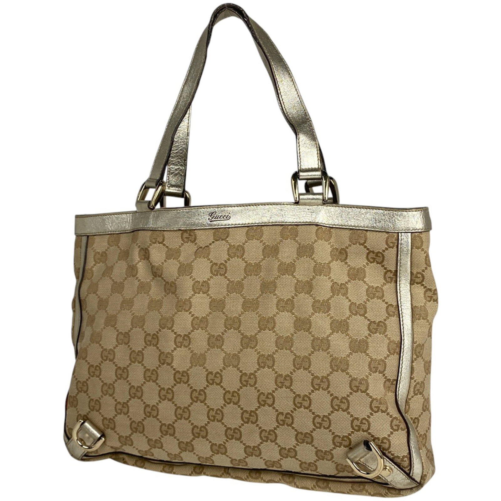 Leather - Gucci Handbag - Tote Bag Gg Canvas: Leather - Gucci Handbag - Tote Bag Gg Canvas This listing features Leather - Gucci Handbag - Tote Bag Gg Canvas. Item specifics are provided below. Item Specifics: Brand: Gucci Type: Handbag, Tote Bag