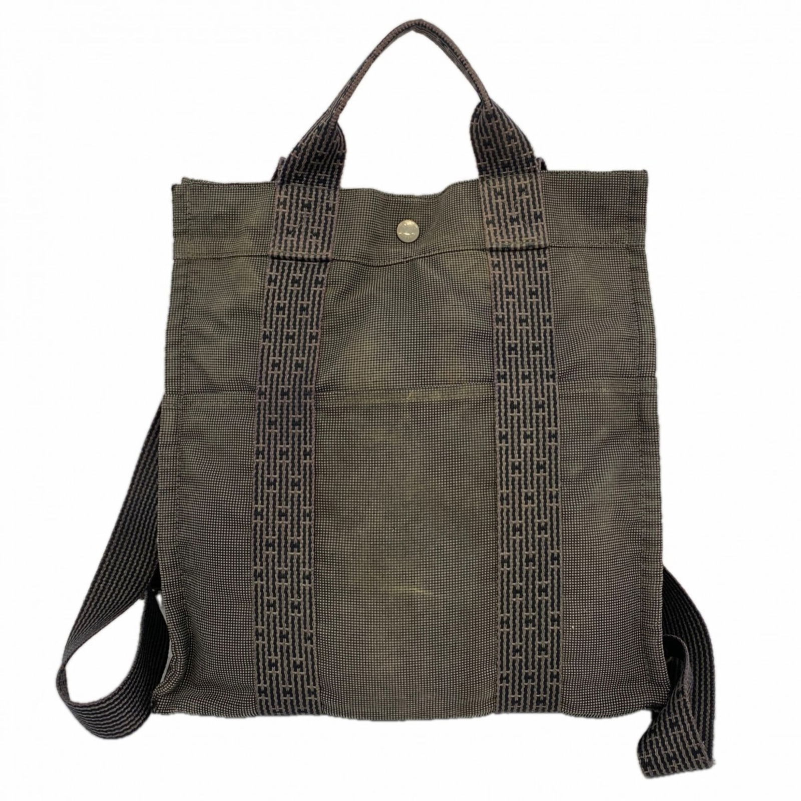 Canvas Hermes Backpack: Canvas Hermes Backpack This listing features Canvas Hermes Backpack. Item specifics are provided below. Item Specifics: Brand: Hermes Type: Backpack Material: Canvas Color: Gray Hardware Color: Silver