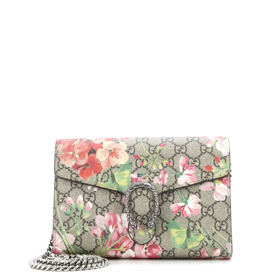 Small Gucci Dionysus Chain Wallet Blooms Print GG Coated Canvas: Small Gucci Dionysus Chain Wallet Blooms Print GG Coated Canvas This listing features Small Gucci Dionysus Chain Wallet Blooms Print GG Coated Canvas. Item specifics are provided below. Item Specifics