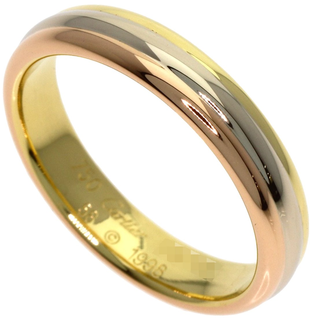 Gold CARTIER Three colors # 58 Ring K18 Yellow Gold 18K Pink: Gold CARTIER Three colors # 58 Ring K18 Yellow Gold 18K Pink This listing features Gold CARTIER Three colors # 58 Ring K18 Yellow Gold 18K Pink. Item specifics are provided below. Item Specifics: Bran
