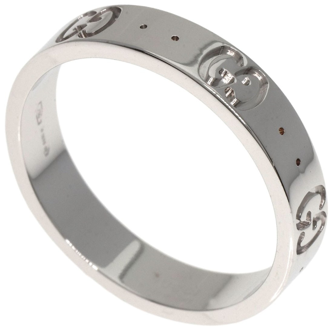 Gold GUCCI Icon #14 Ring K18 White: Gold GUCCI Icon #14 Ring K18 White This listing features Gold GUCCI Icon #14 Ring K18 White. Item specifics are provided below. Item Specifics: Brand: GUCCI Style: Ring Material: K18 White Gold Metal: