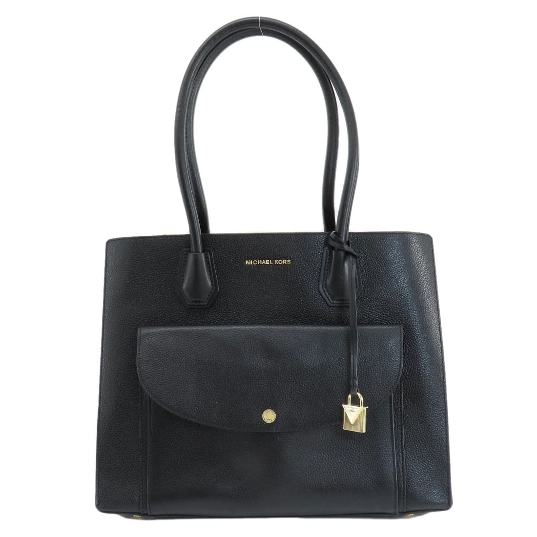 Leather Michael Kors logo Tote Bag: Leather Michael Kors logo Tote Bag This listing features Leather Michael Kors logo Tote Bag. Item specifics are provided below. Item Specifics: Brand: Michael Kors Style: Tote Bag Exterior Material: